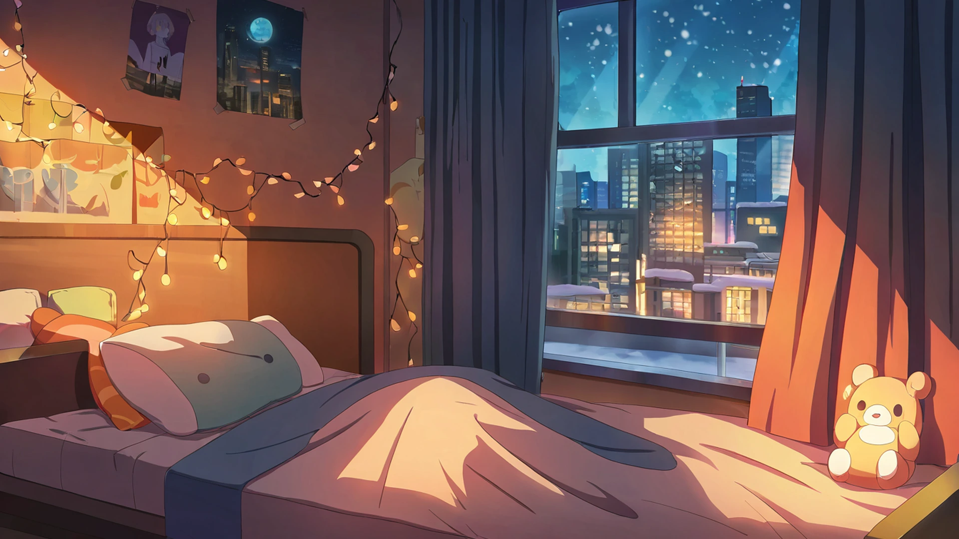 Bedroom Window Night Bedroom Window Night 0503525725 lofi anime wallpaper free download