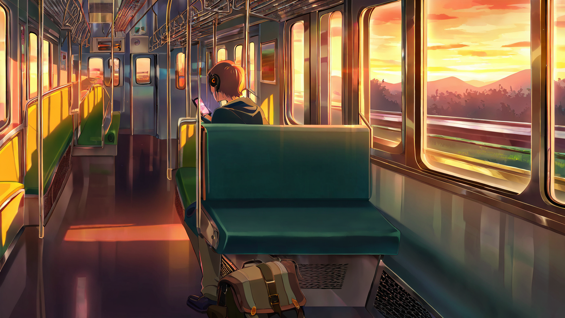 Boy Train Headphones Boy Train Headphones 0056496223 lofi anime wallpaper free download