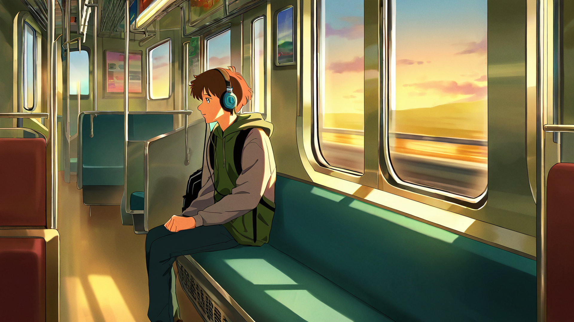 Boy Train Headphones Boy Train Headphones 0527137995 lofi anime wallpaper free download