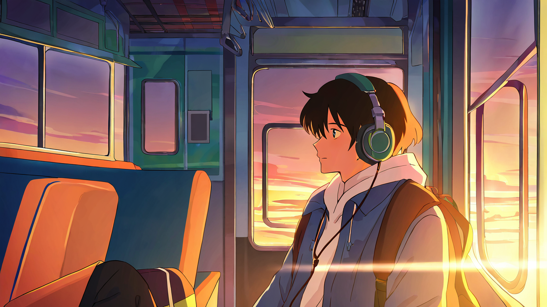 Boy Train Headphones Boy Train Headphones 0854545389 lofi anime wallpaper free download
