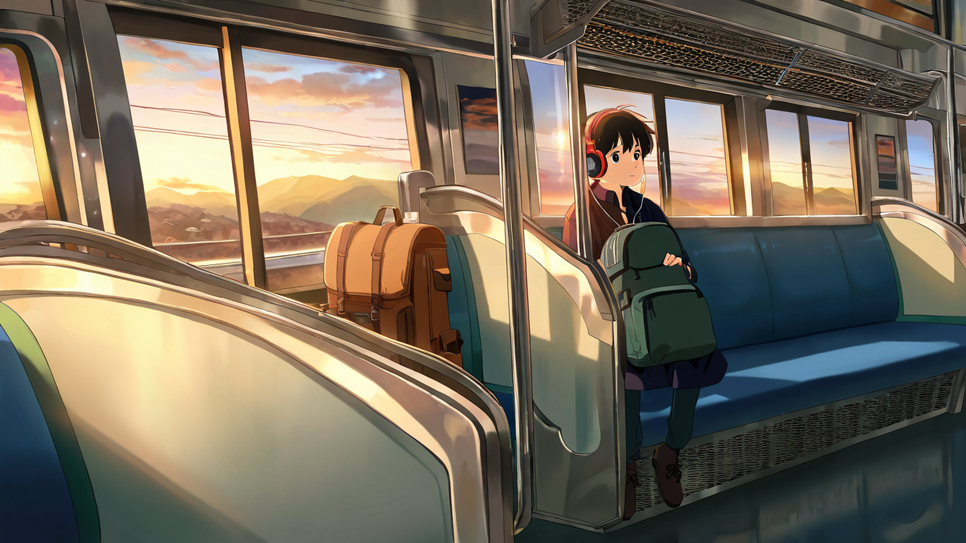 Boy Train Headphones Boy Train Headphones 0891489125 lofi anime wallpaper free download