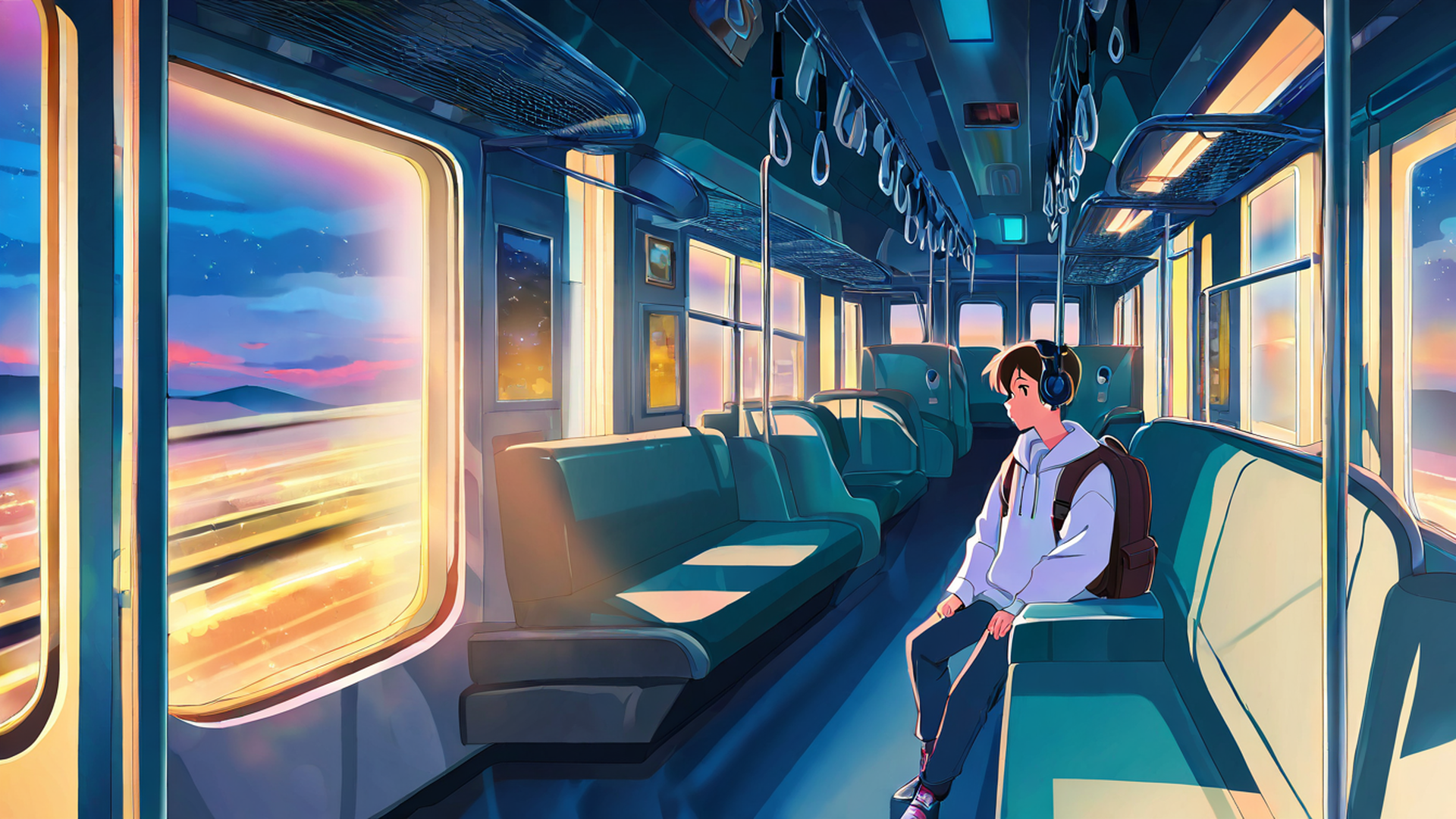 Boy Train Headphones Boy Train Headphones 1599048825 lofi anime wallpaper free download