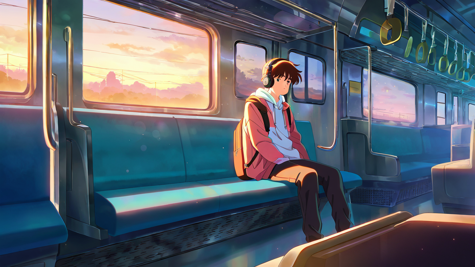 Boy Train Headphones Boy Train Headphones 2007275634 lofi anime wallpaper free download