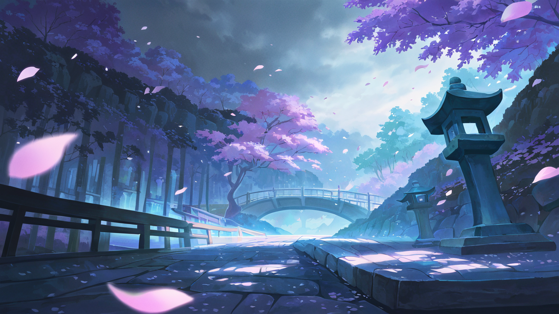 Cherry Blossom Path Cherry Blossom Path 2024132276 lofi anime wallpaper free download