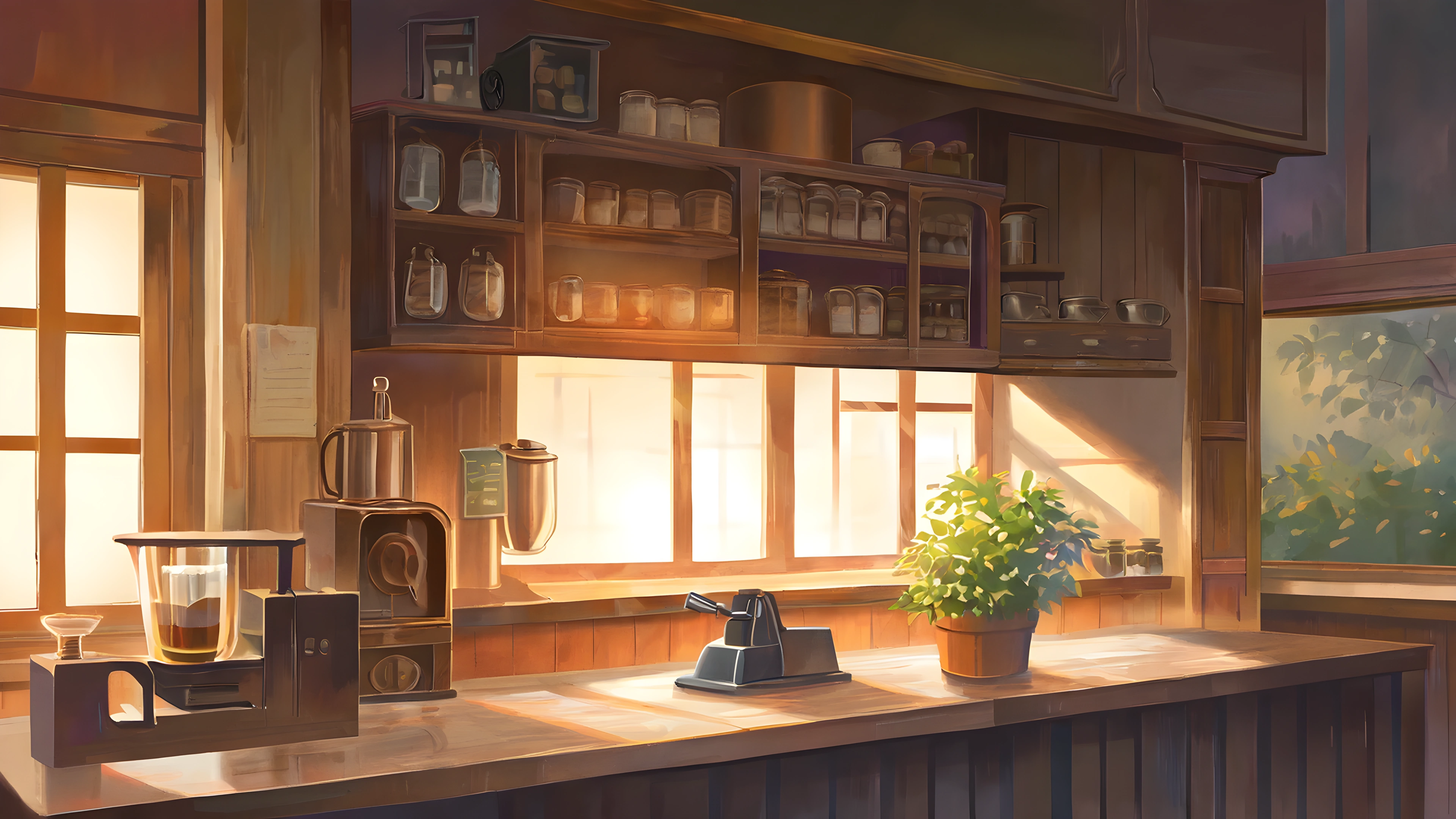 Coffee Shop Morning Wallpapers: The Aesthetic of a Productive Hour