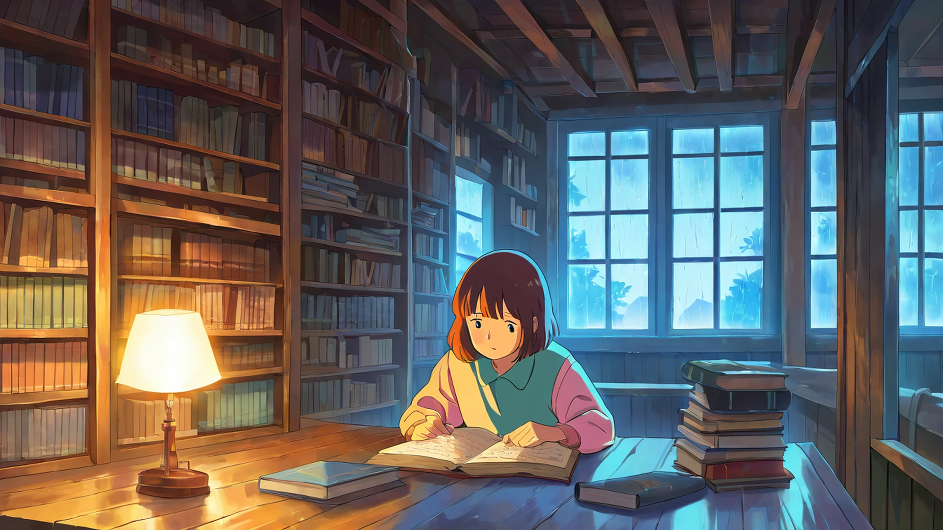 Cozy Bookshop Cozy Bookshop 1749098884 lofi anime wallpaper free download