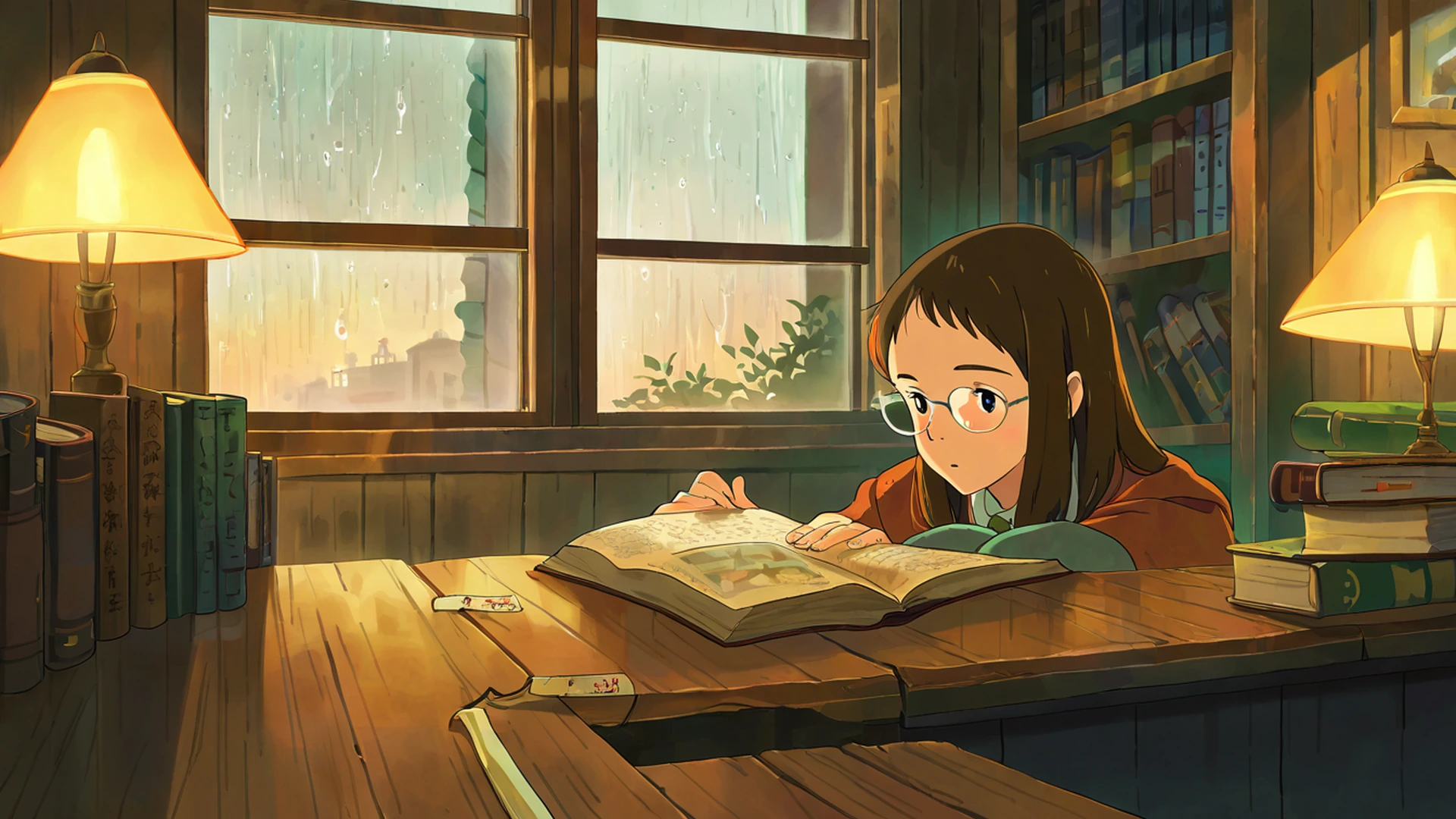Cozy Bookshop Cozy Bookshop 2021216340 lofi anime wallpaper free download