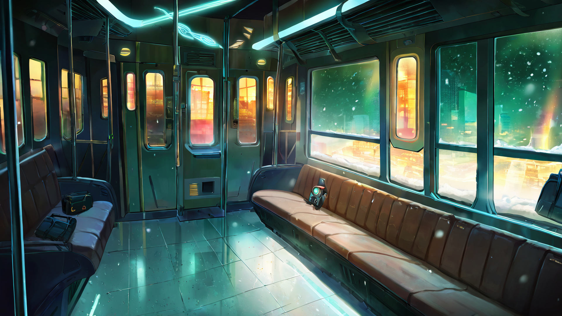 Cyberpunk Girl Train Cyberpunk Girl Train 0965610932 lofi anime wallpaper free download
