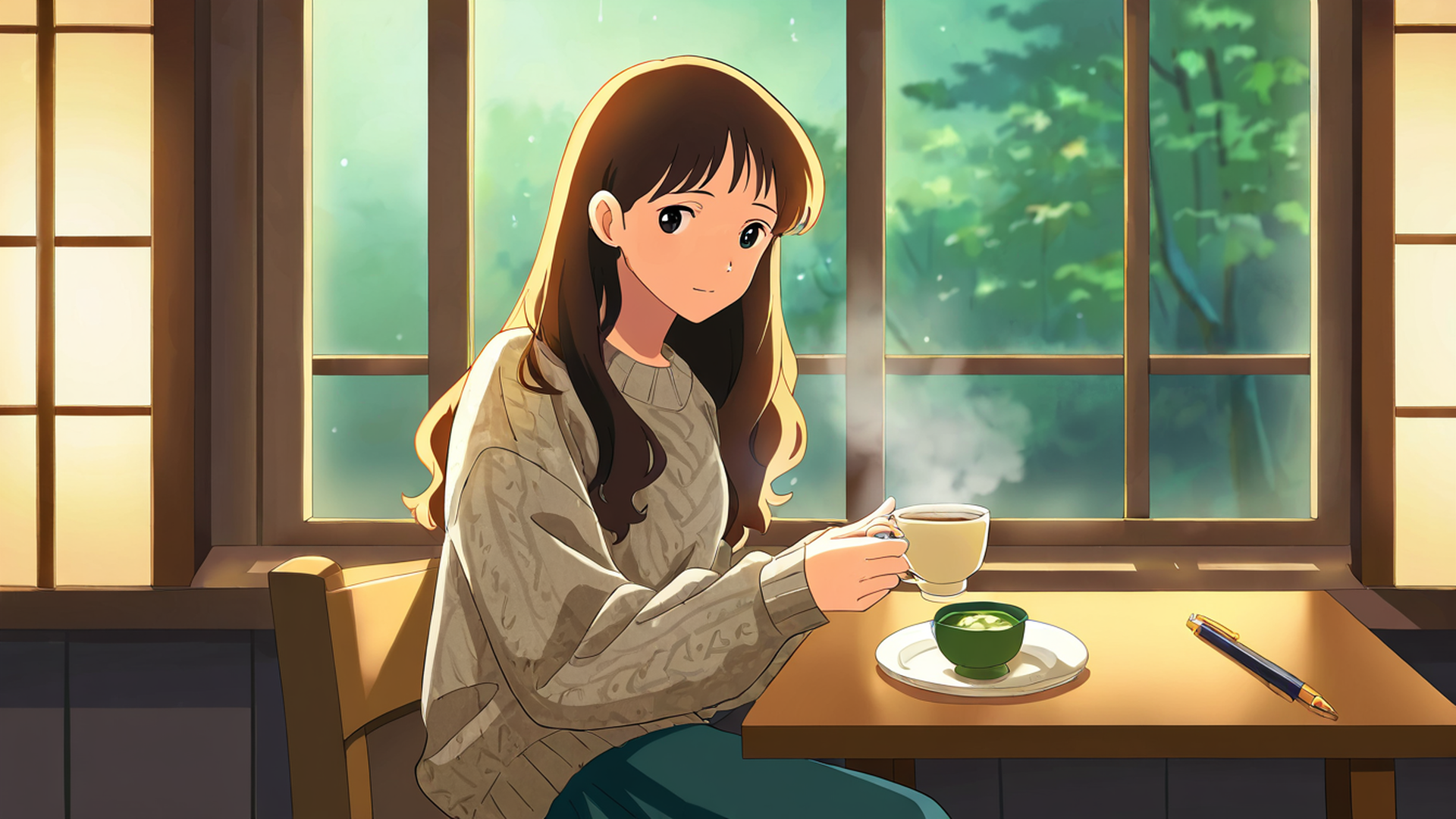 Girl Cafe Japan Girl Cafe Japan 1167531532 lofi anime wallpaper free download