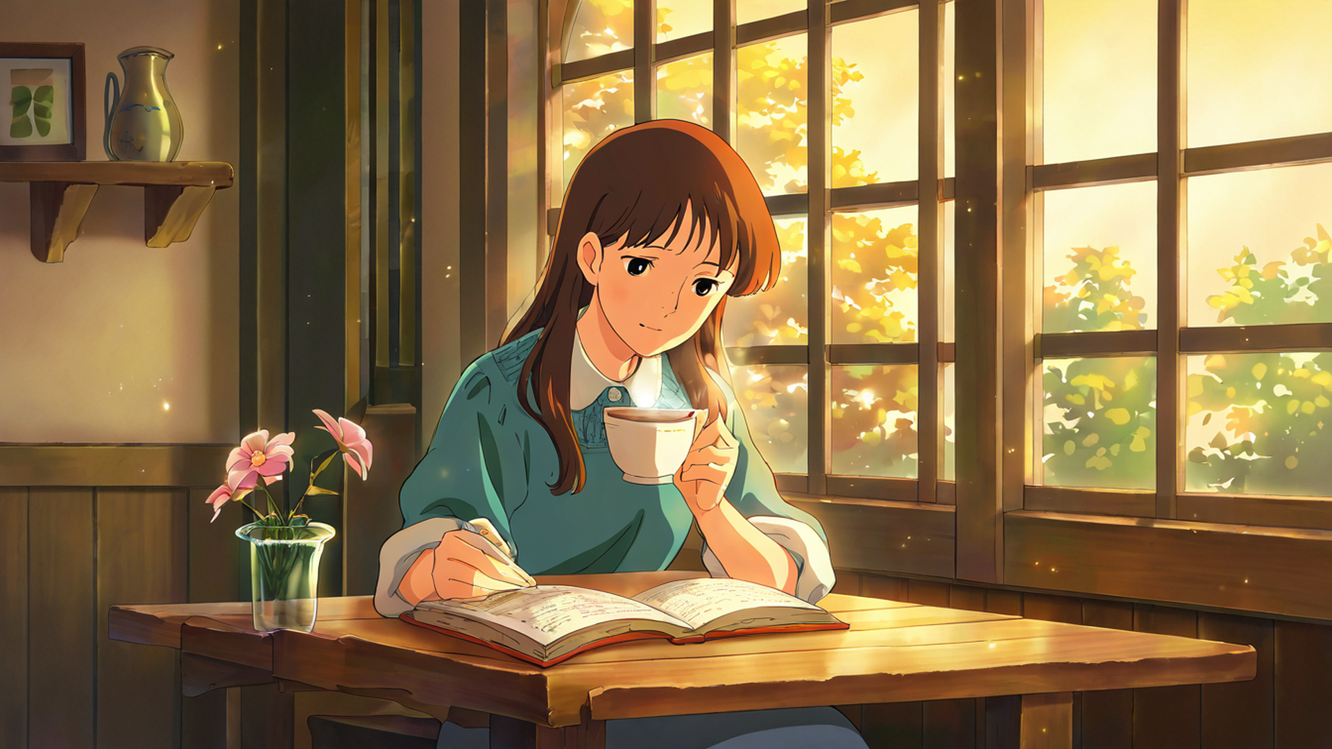 Girl Cafe Japan Girl Cafe Japan 1336147798 lofi anime wallpaper free download