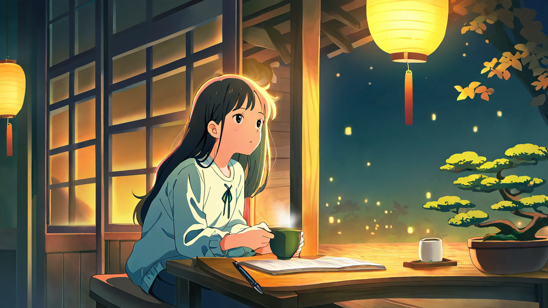 Girl Cafe Japan Girl Cafe Japan 1646939472 lofi anime wallpaper free download