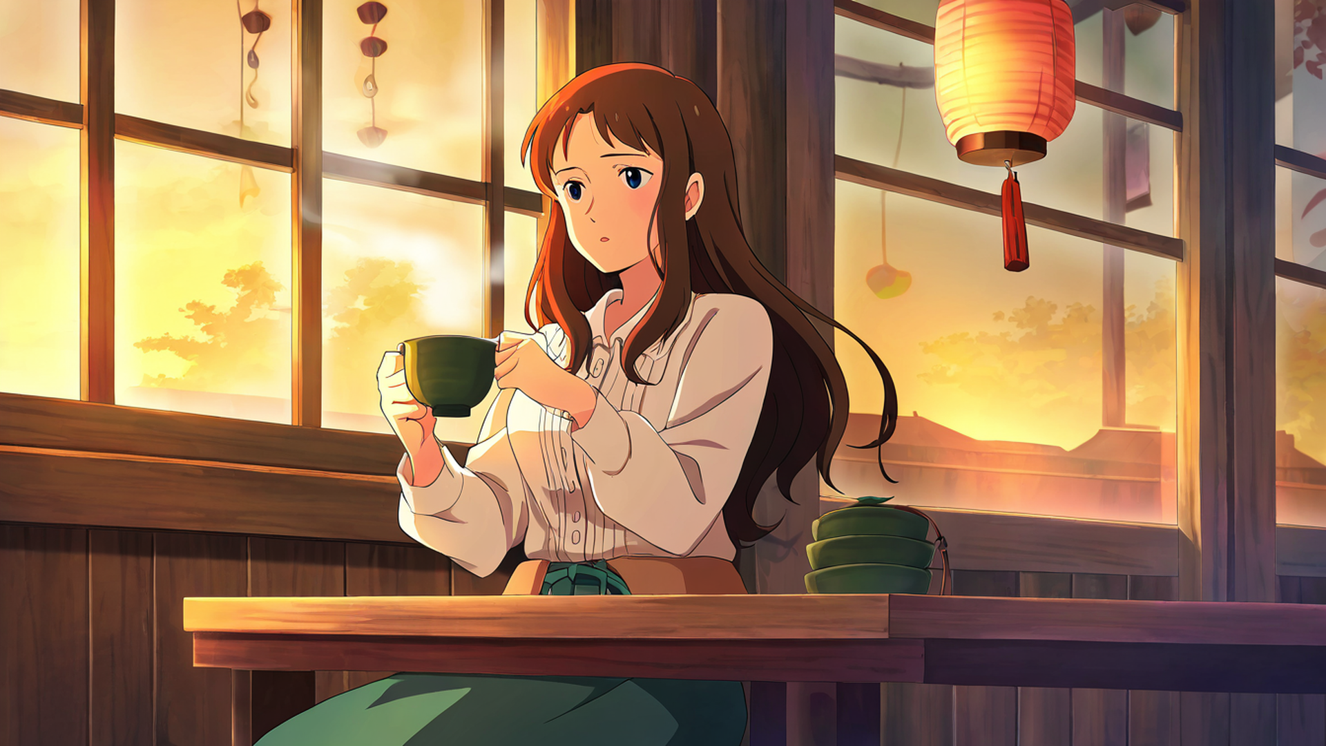 Girl Cafe Japan Girl Cafe Japan 1752729705 lofi anime wallpaper free download