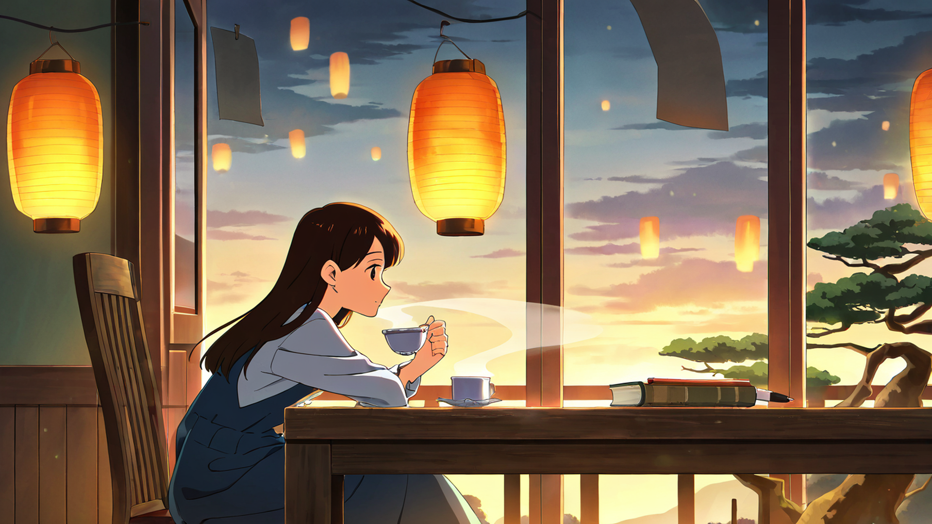 Girl Cafe Japan Girl Cafe Japan 1835869108 lofi anime wallpaper free download