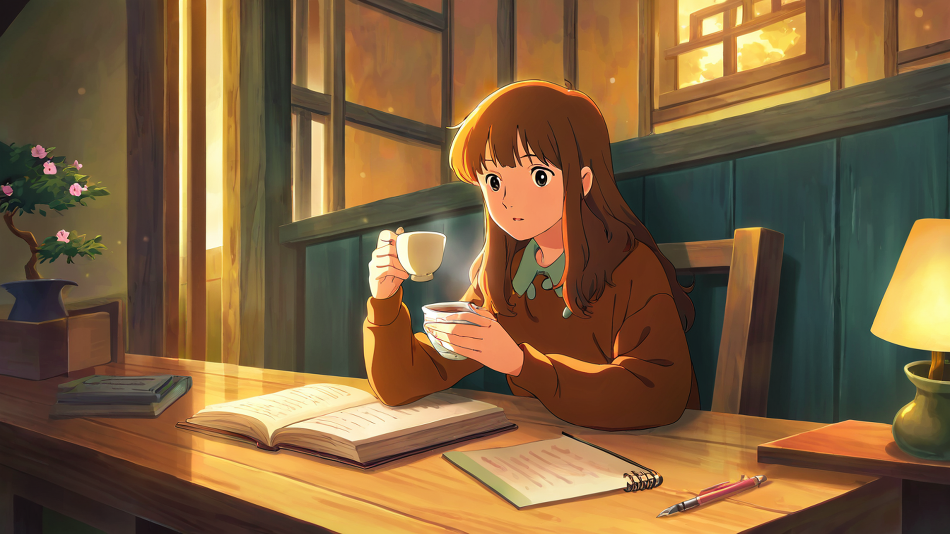 Girl Cafe Japan Girl Cafe Japan 1932505888 lofi anime wallpaper free download