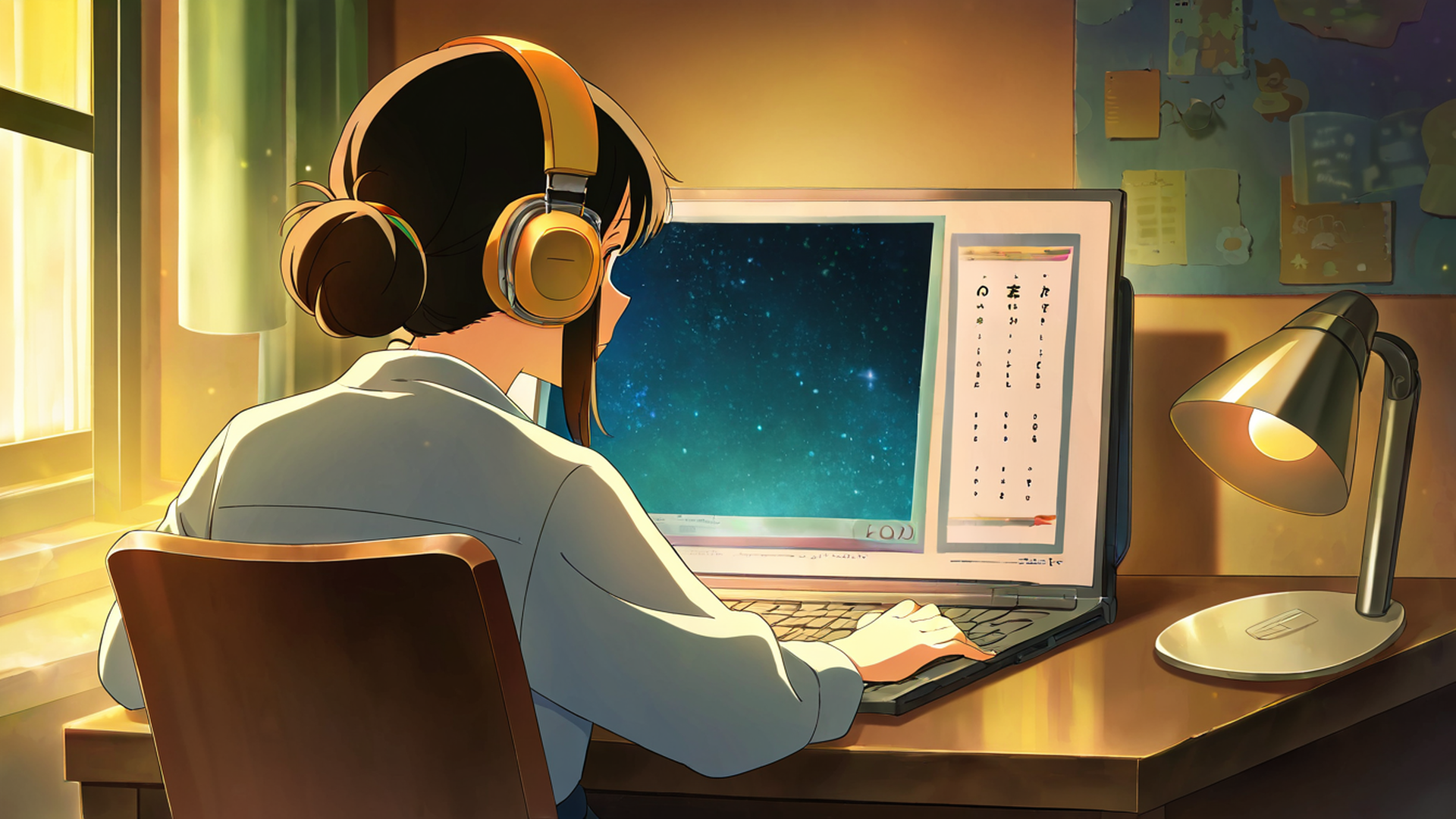Girl Desk Night Lamp Girl Desk Night Lamp 1504685279 lofi anime wallpaper free download