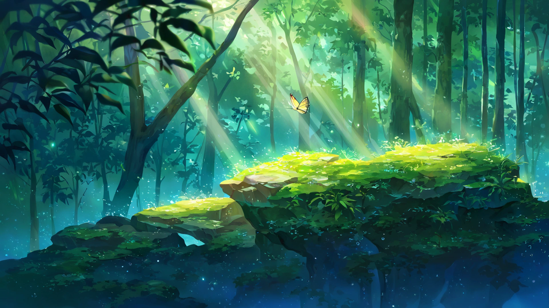 greenhouse morning lofi wallpaper