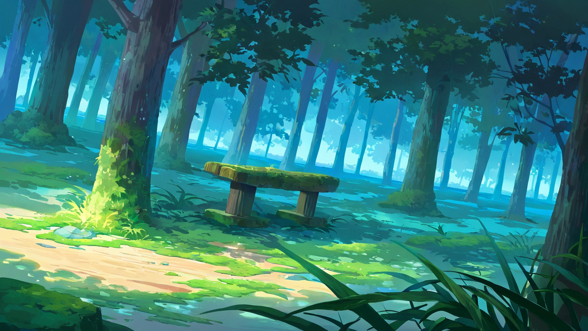 greenhouse morning lofi wallpaper