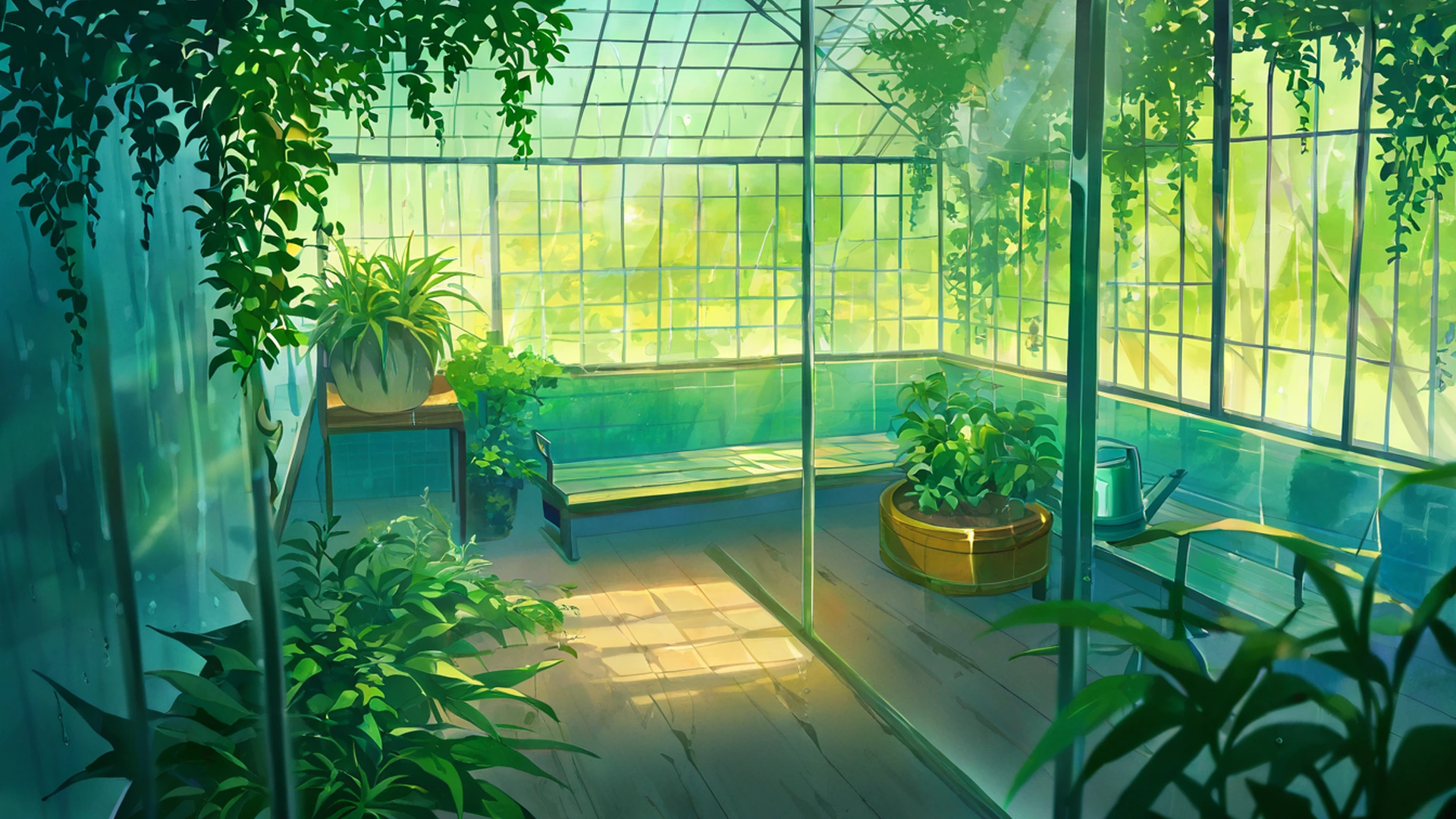 Greenhouse Morning Greenhouse Morning 1201611938 lofi anime wallpaper free download