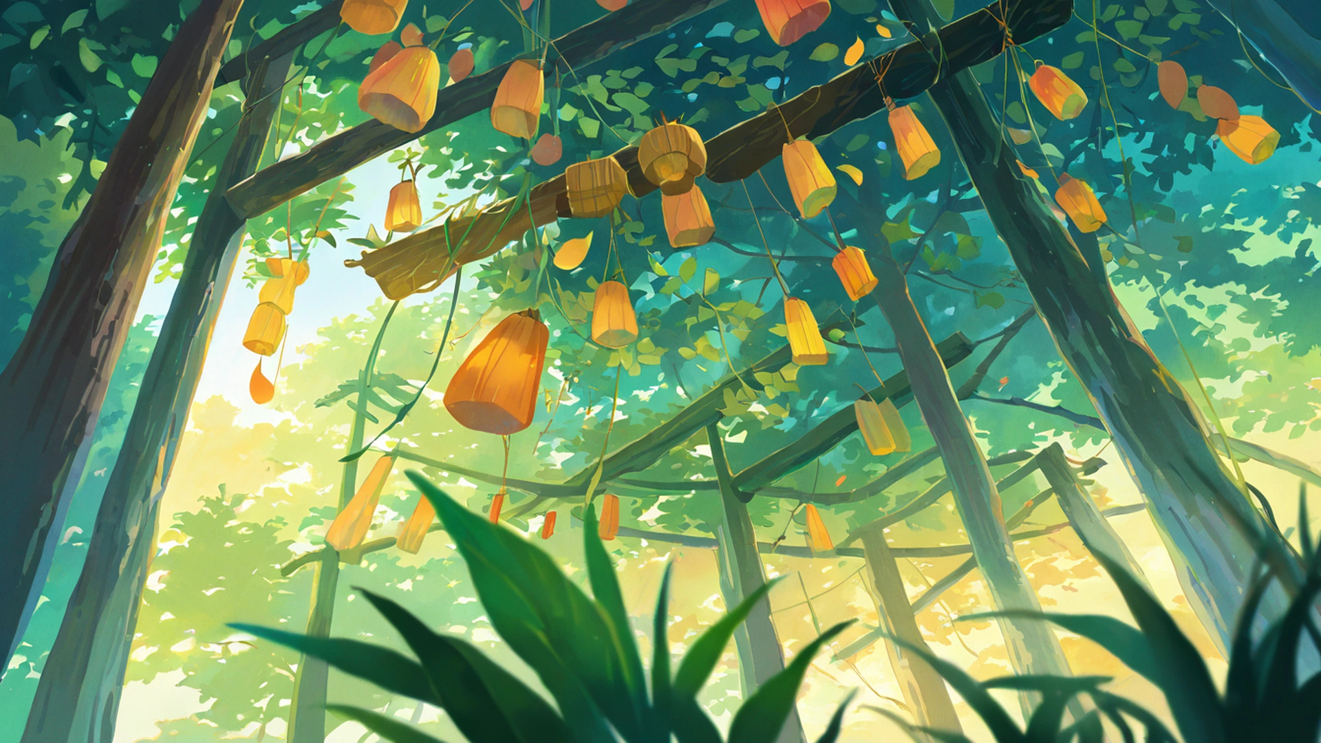 Greenhouse Morning Greenhouse Morning 1878655878 lofi anime wallpaper free download
