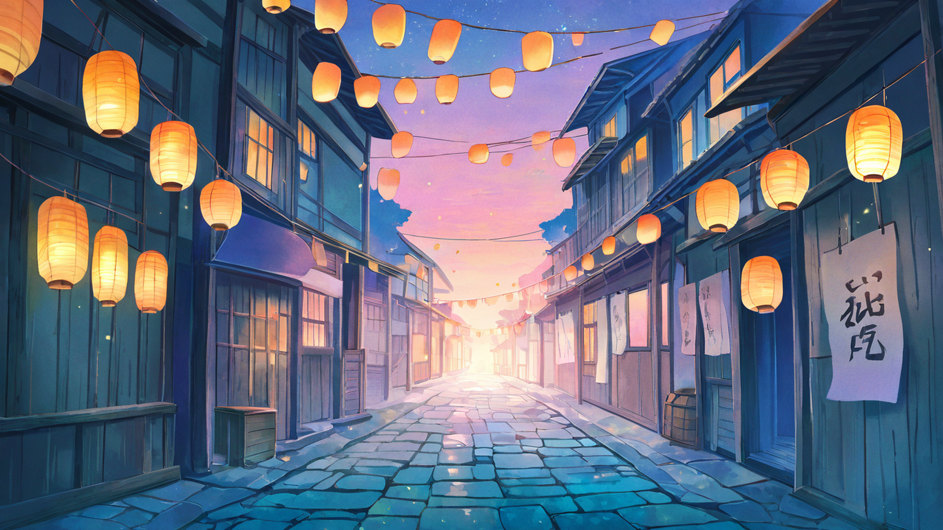 Lantern Festival Night Lantern Festival Night 0461768545 lofi anime wallpaper free download
