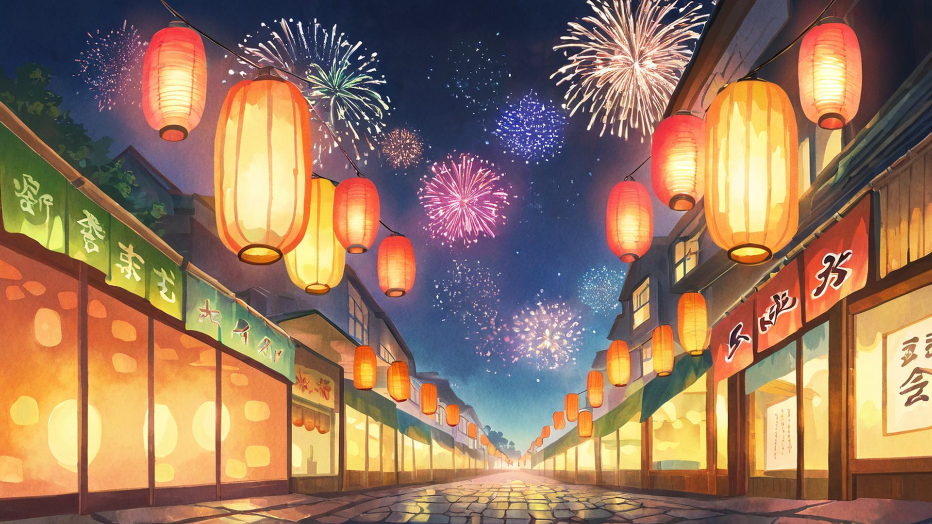 Lantern Festival Night Lantern Festival Night 0575150967 lofi anime wallpaper free download