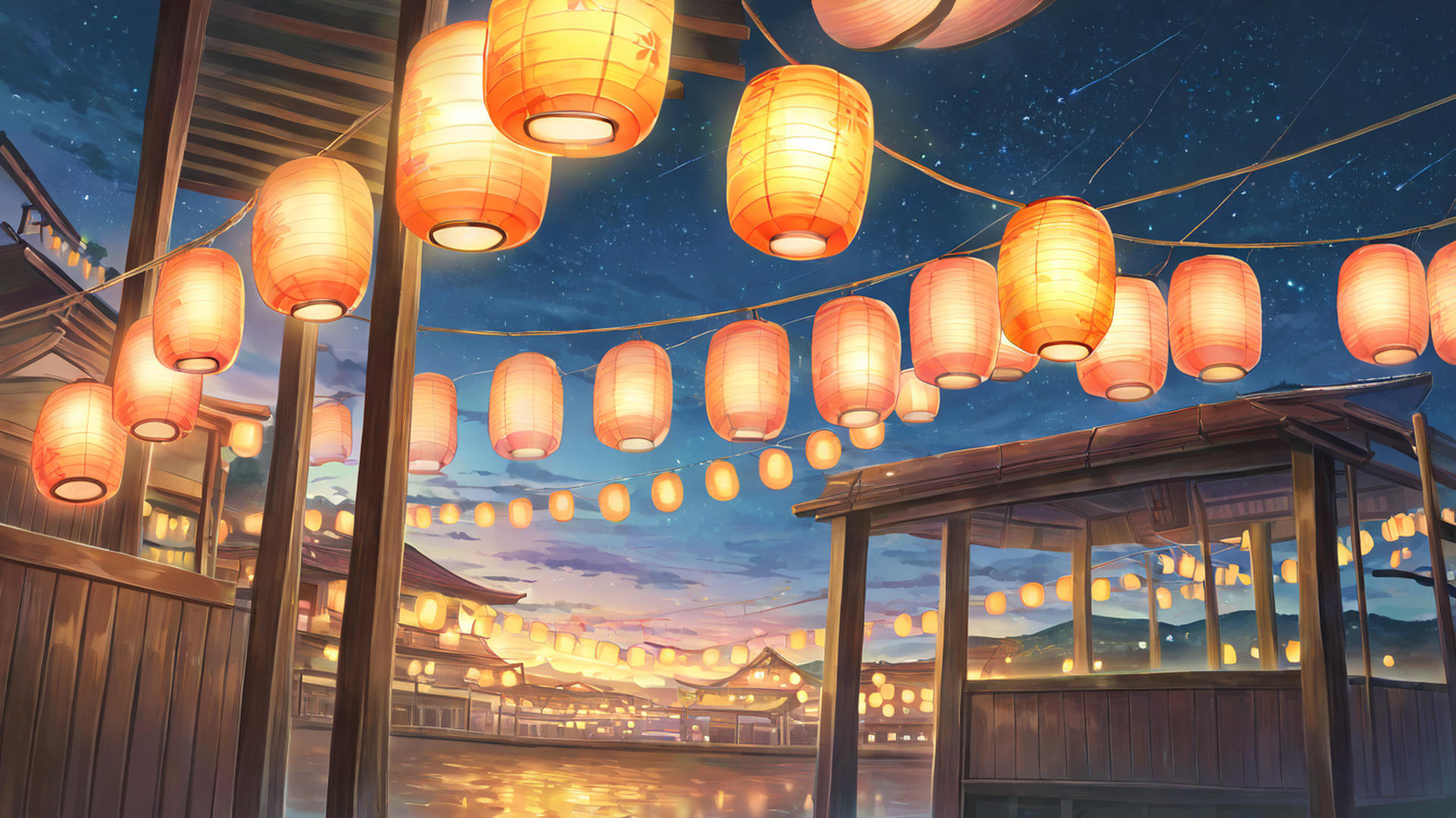 Lantern Festival Night Lantern Festival Night 1300448696 lofi anime wallpaper free download