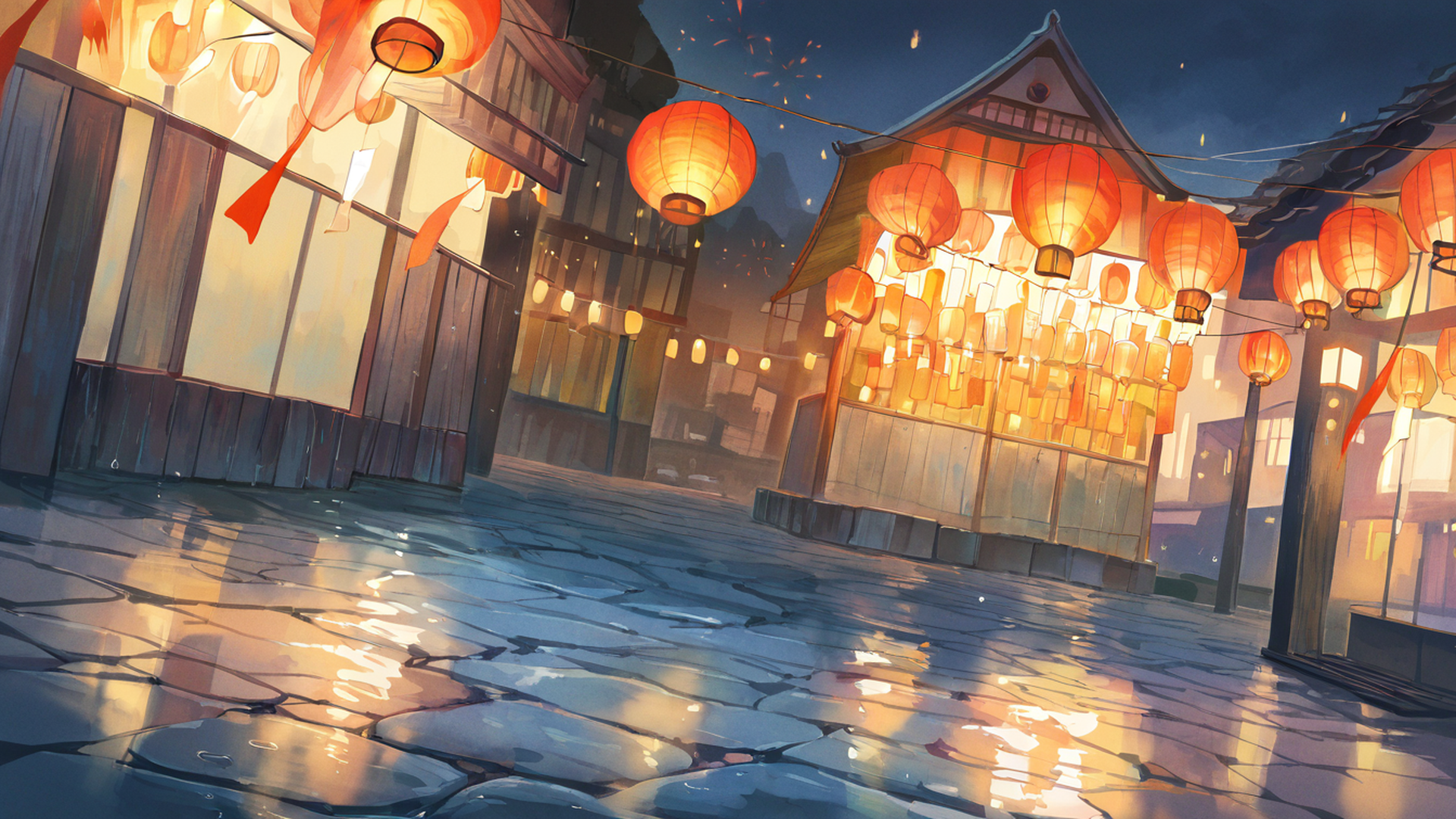 Lantern Festival Night Lantern Festival Night 1528509982 lofi anime wallpaper free download