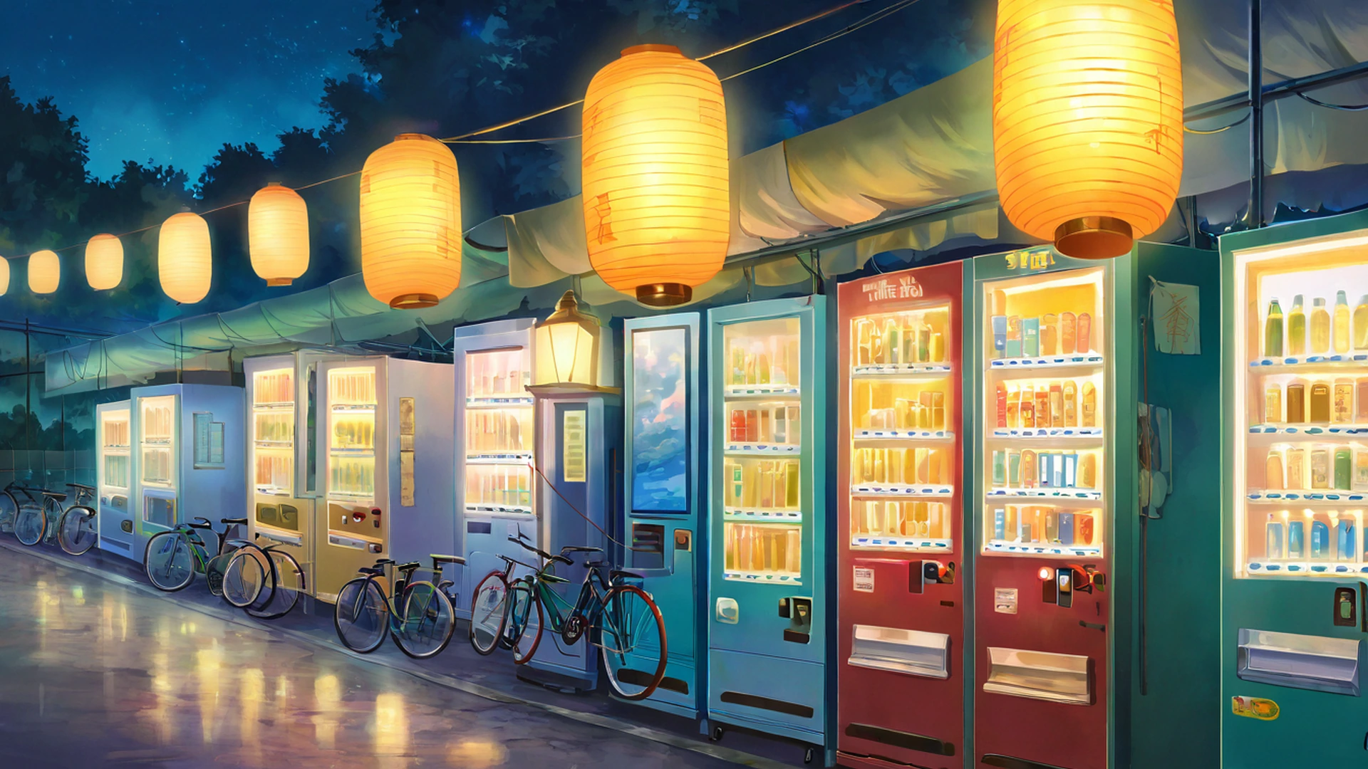 Night Market Night Market 0895100733 lofi anime wallpaper free download