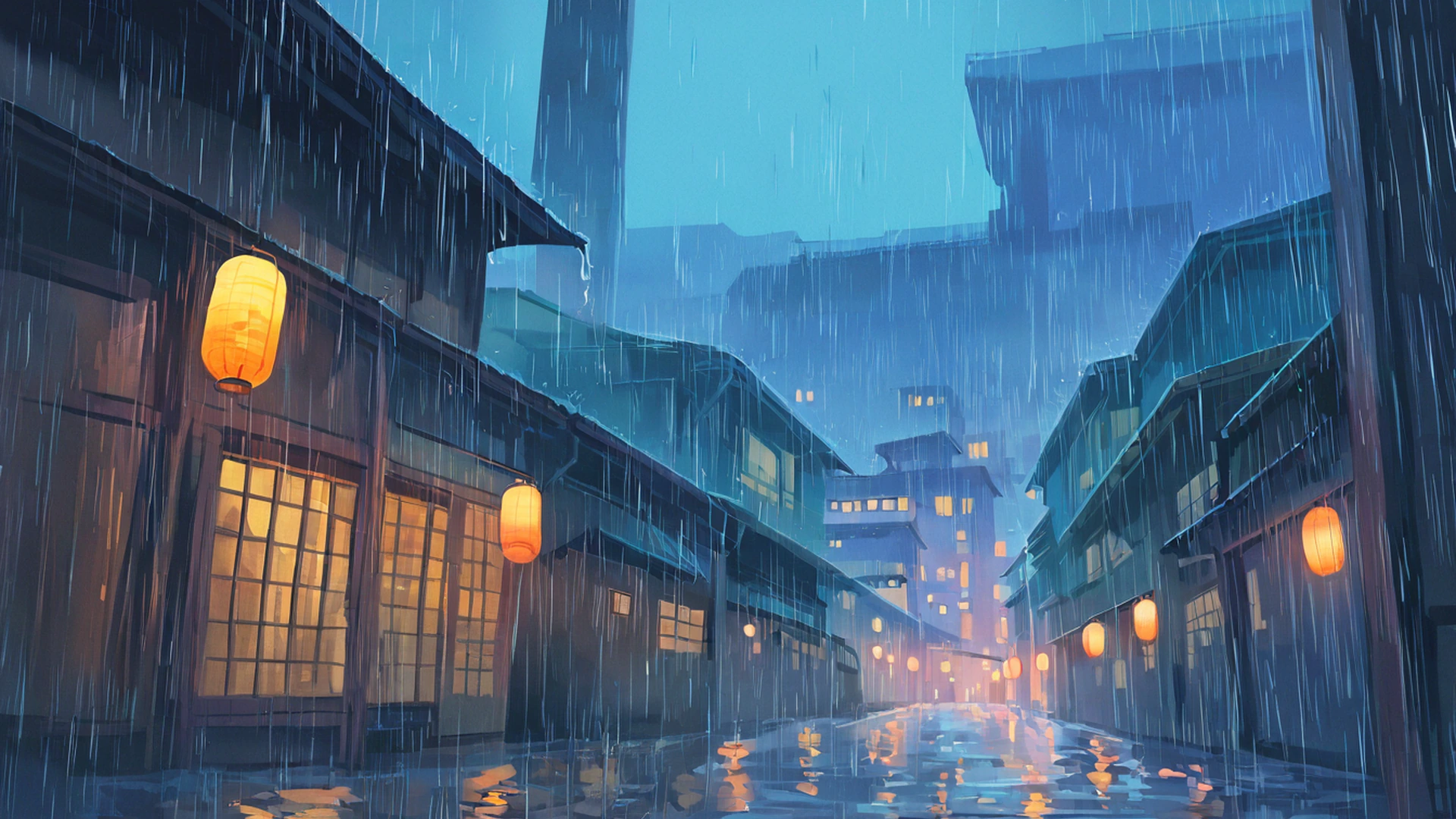 Old Alley Rain Old Alley Rain 0914847769 lofi anime wallpaper free download