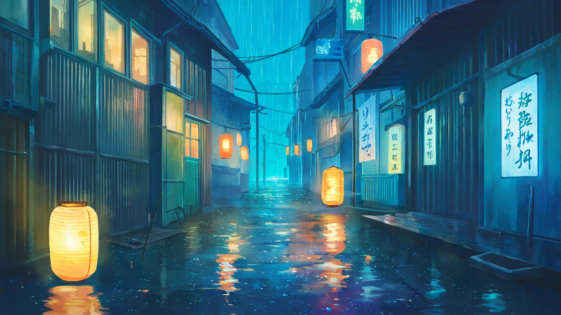 Old Alley Rain Old Alley Rain 1426920133 lofi anime wallpaper free download
