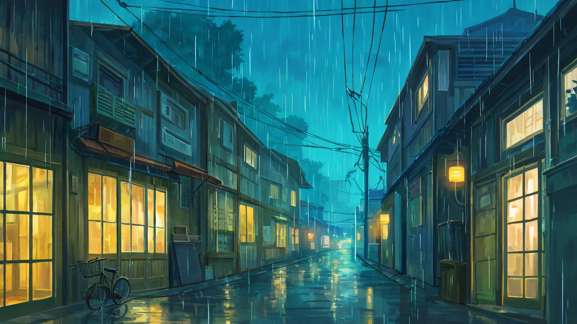 Old Alley Rain Old Alley Rain 1727361641 lofi anime wallpaper free download