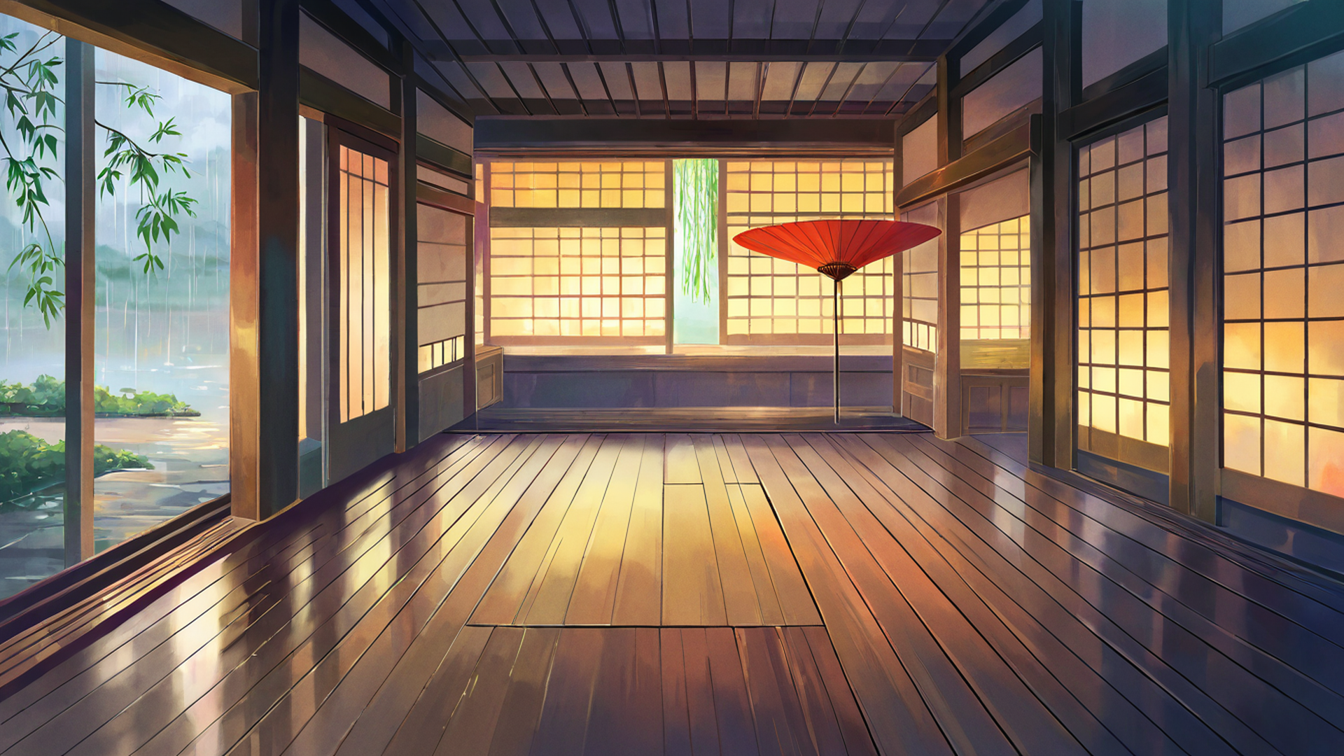 Rainy Porch Engawa Rainy Porch Engawa 0321521837 lofi anime wallpaper free download