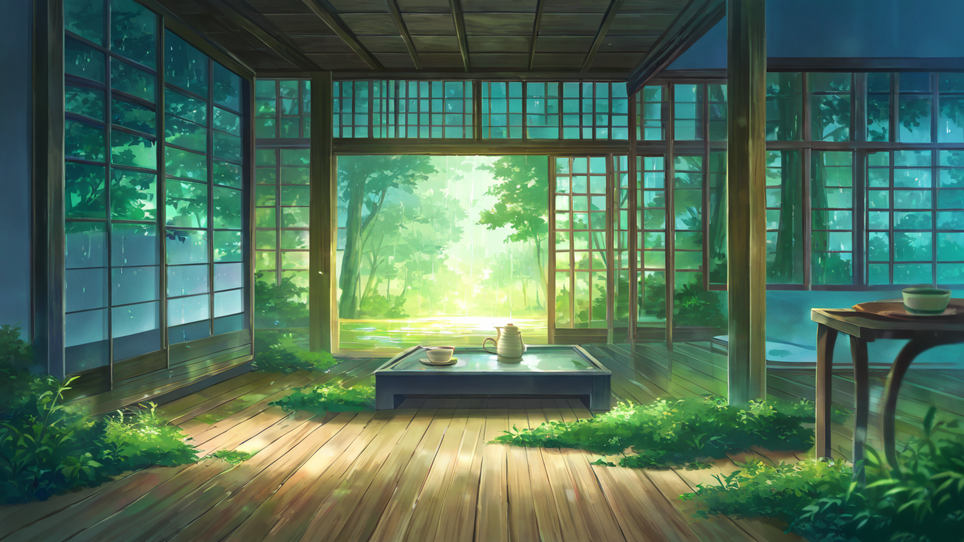 Rainy Porch Engawa Rainy Porch Engawa 0678731105 lofi anime wallpaper free download