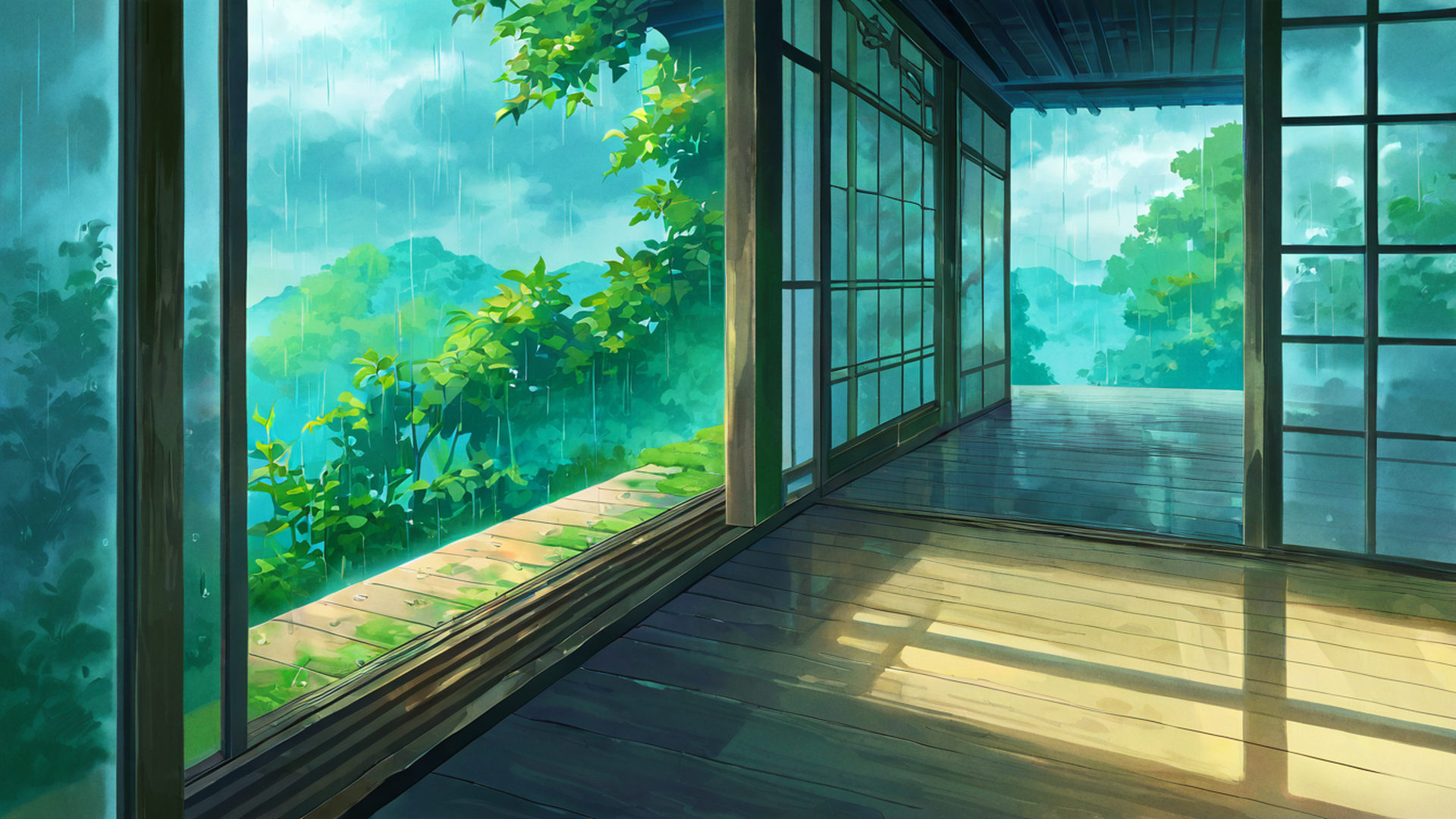 Rainy Porch Engawa Rainy Porch Engawa 0845826586 lofi anime wallpaper free download