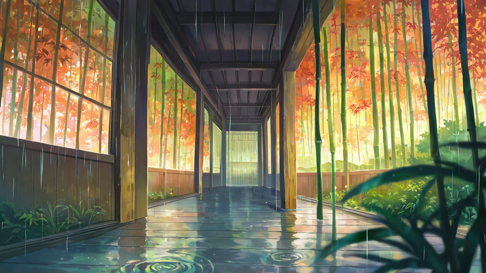 Rainy Porch Engawa Rainy Porch Engawa 1985835409 lofi anime wallpaper free download