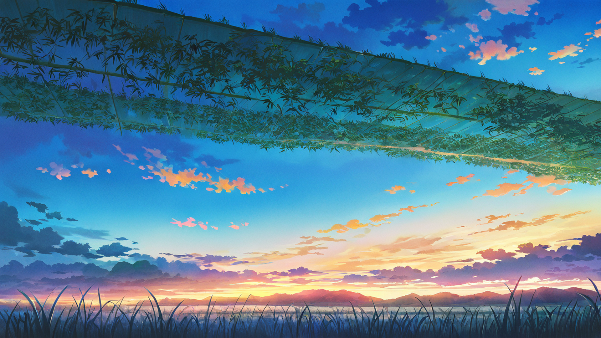 Rice Fields Summer Rice Fields Summer 0152669702 lofi anime wallpaper free download