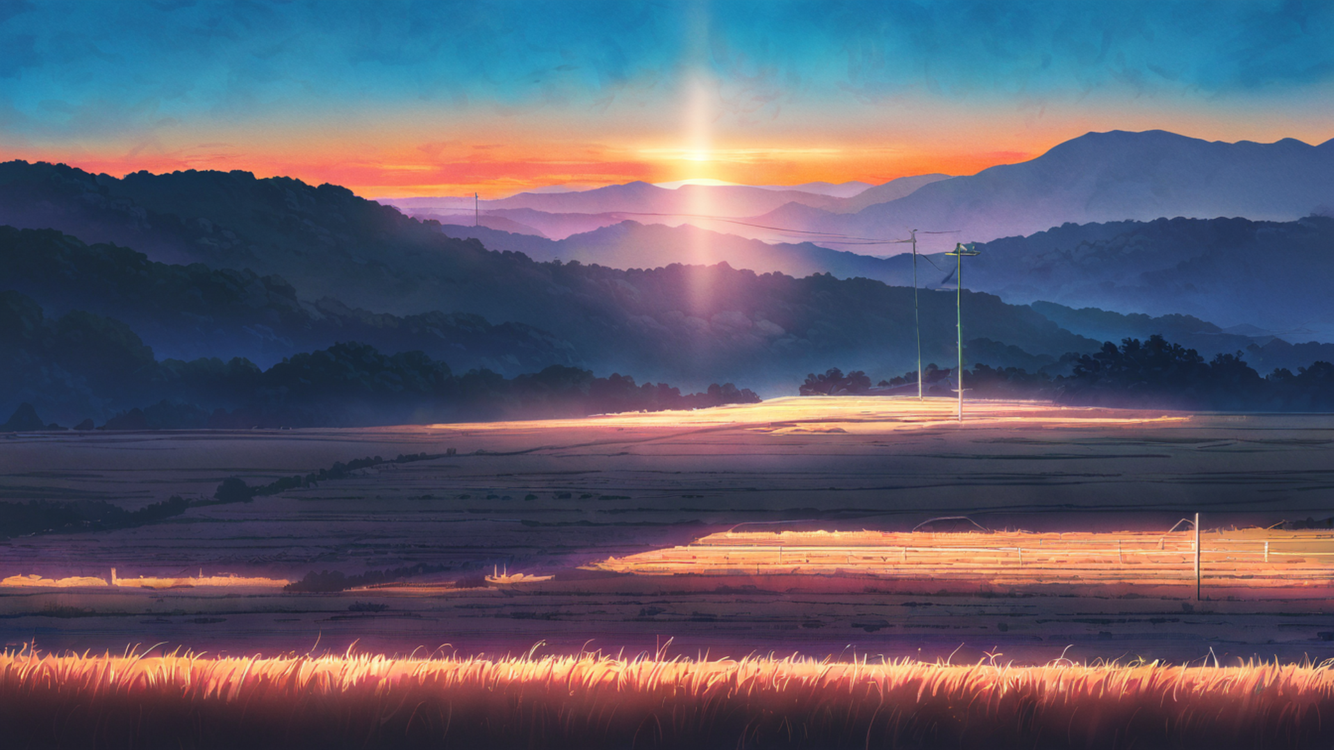 Rice Fields Summer Rice Fields Summer 1645686809 lofi anime wallpaper free download