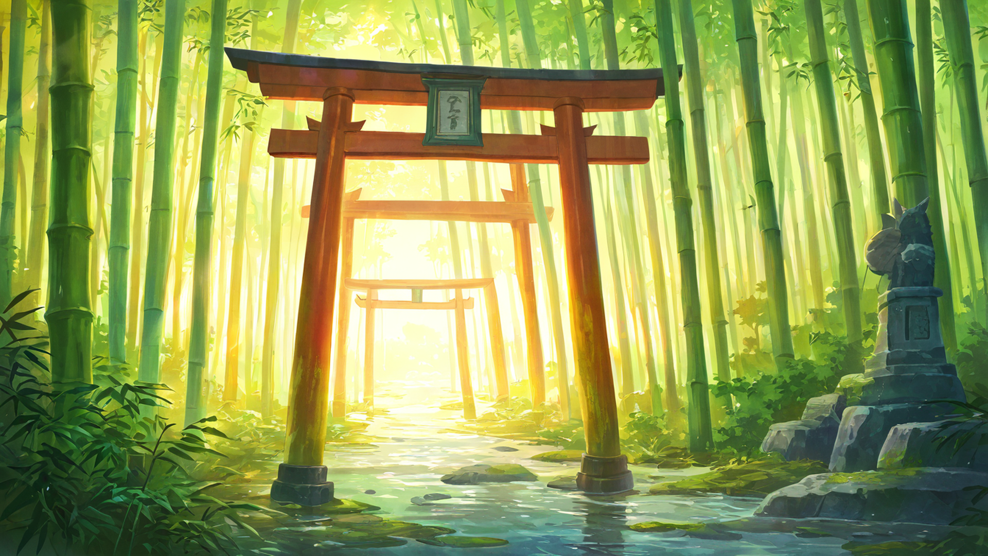 Shrine Torii Shrine Torii 0000778536 lofi anime wallpaper free download
