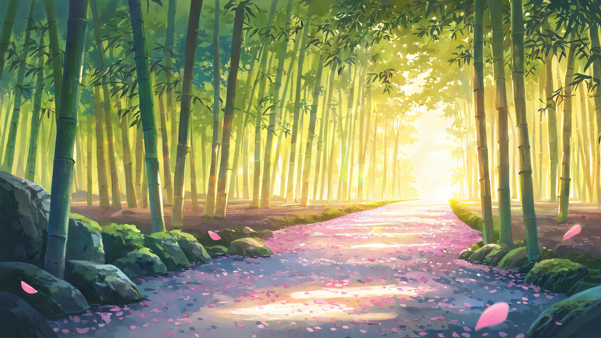 shrine torii lofi wallpaper