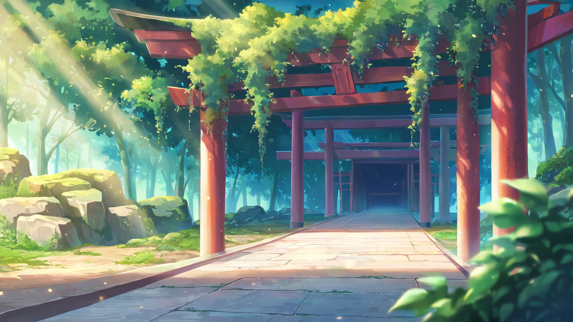 Shrine Torii Shrine Torii 0740638959 lofi anime wallpaper free download