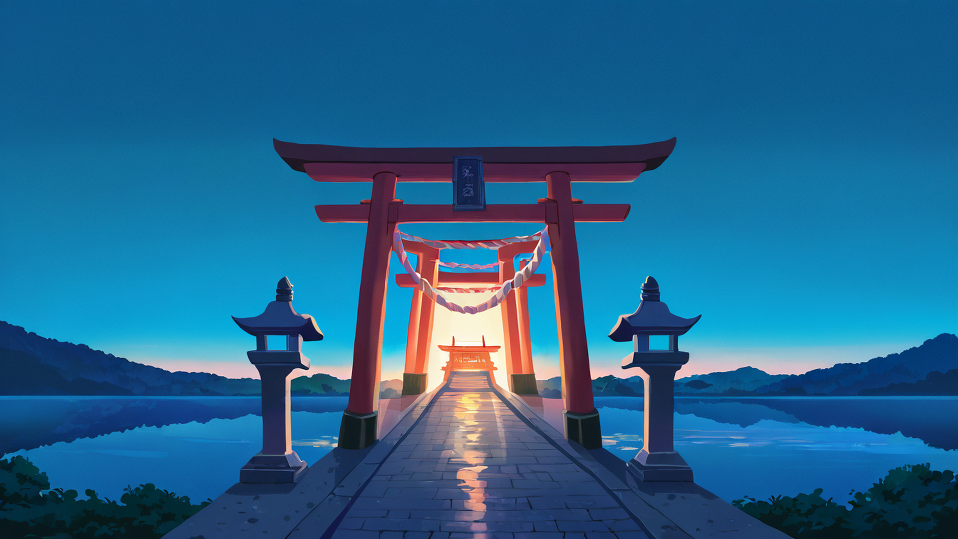Shrine Torii Shrine Torii 0914924102 lofi anime wallpaper free download