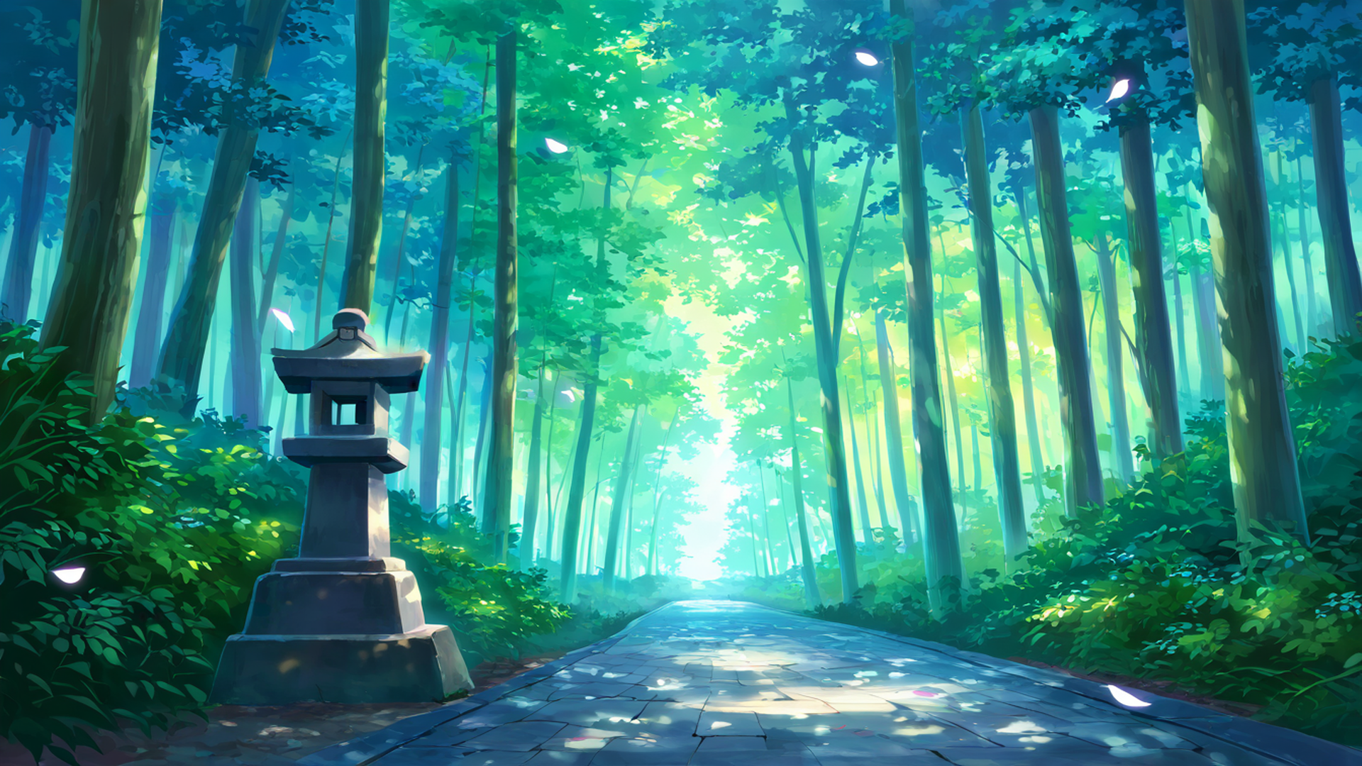 shrine torii lofi wallpaper
