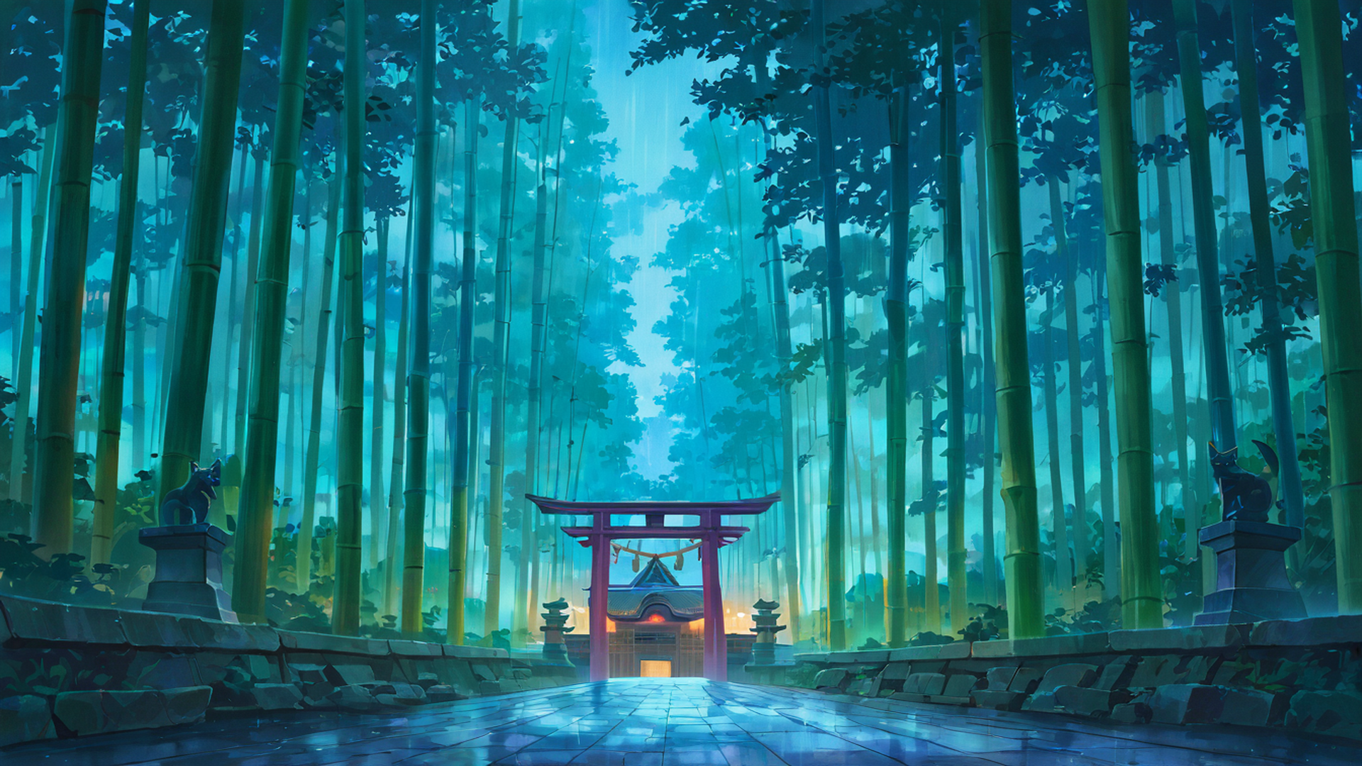 Shrine Torii Shrine Torii 2120100758 lofi anime wallpaper free download