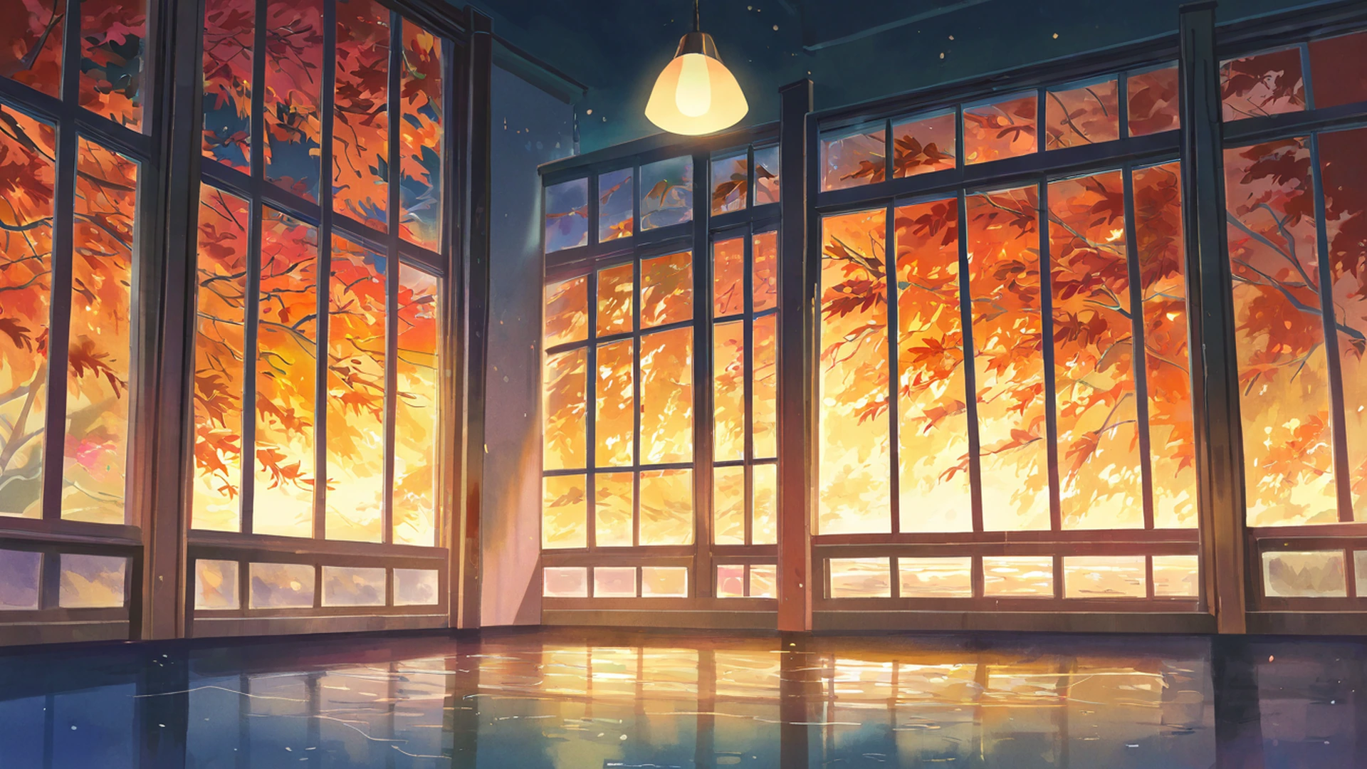 vinyl record shop lofi wallpaper