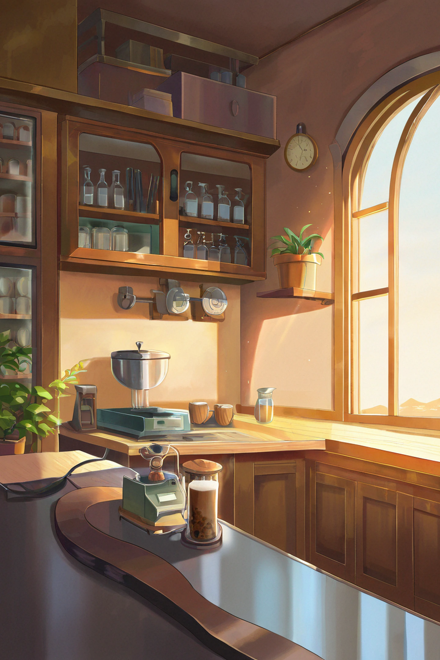 Coffee Shop Morning lofi wallpaper