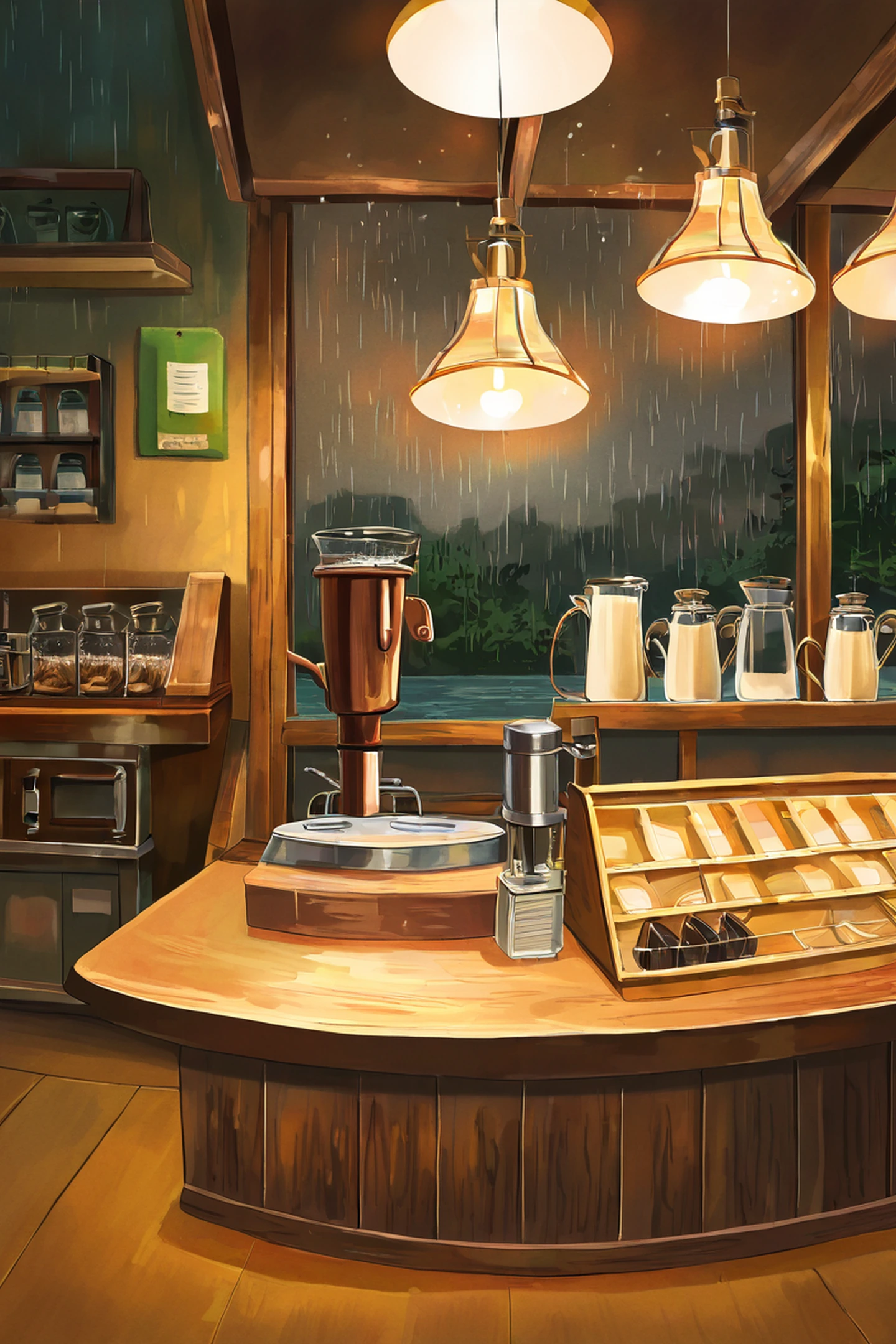 Coffee Shop Morning variant — Japanese aesthetic lofi wallpaper Phone Pinterest Vertical