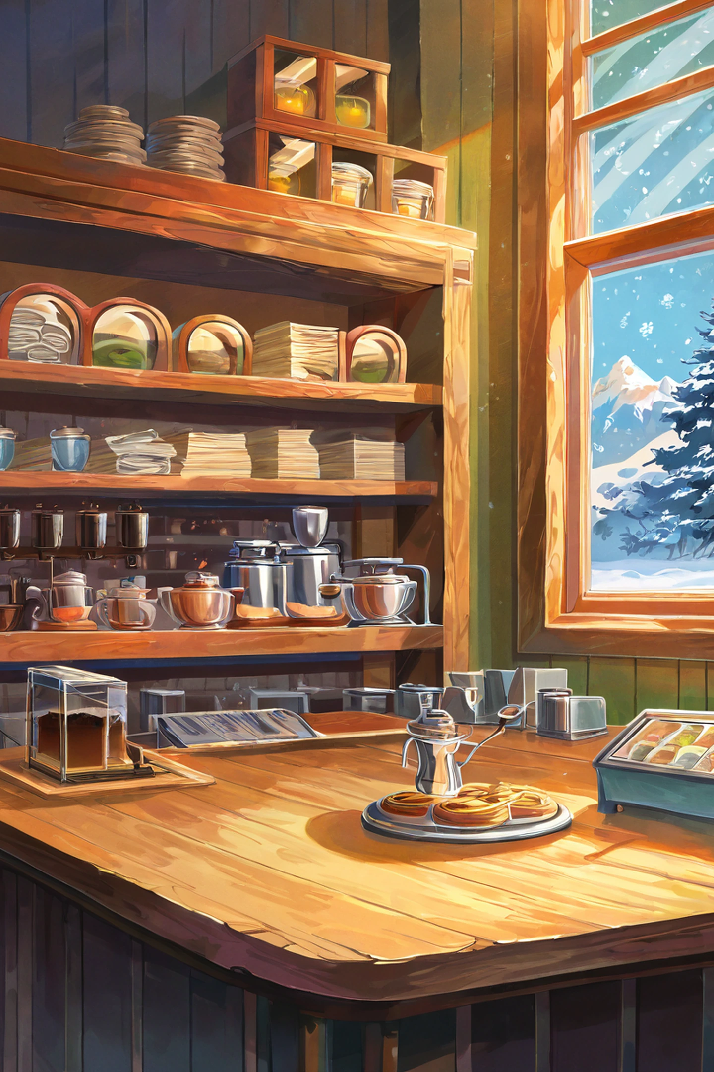 Coffee Shop Morning variant — Japanese aesthetic lofi wallpaper Phone Pinterest Vertical