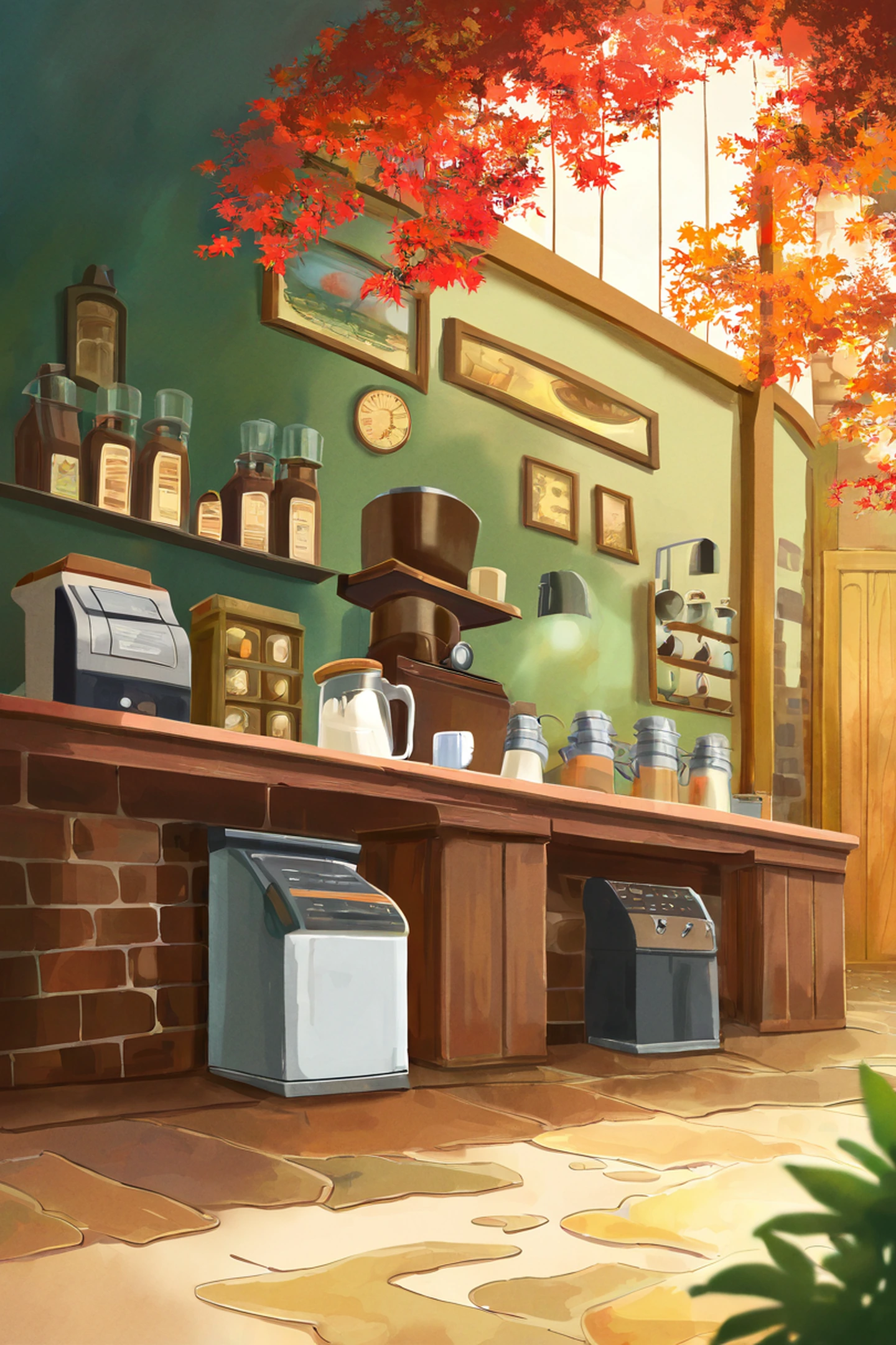 Coffee Shop Morning variant — Japanese aesthetic lofi wallpaper Phone Pinterest Vertical