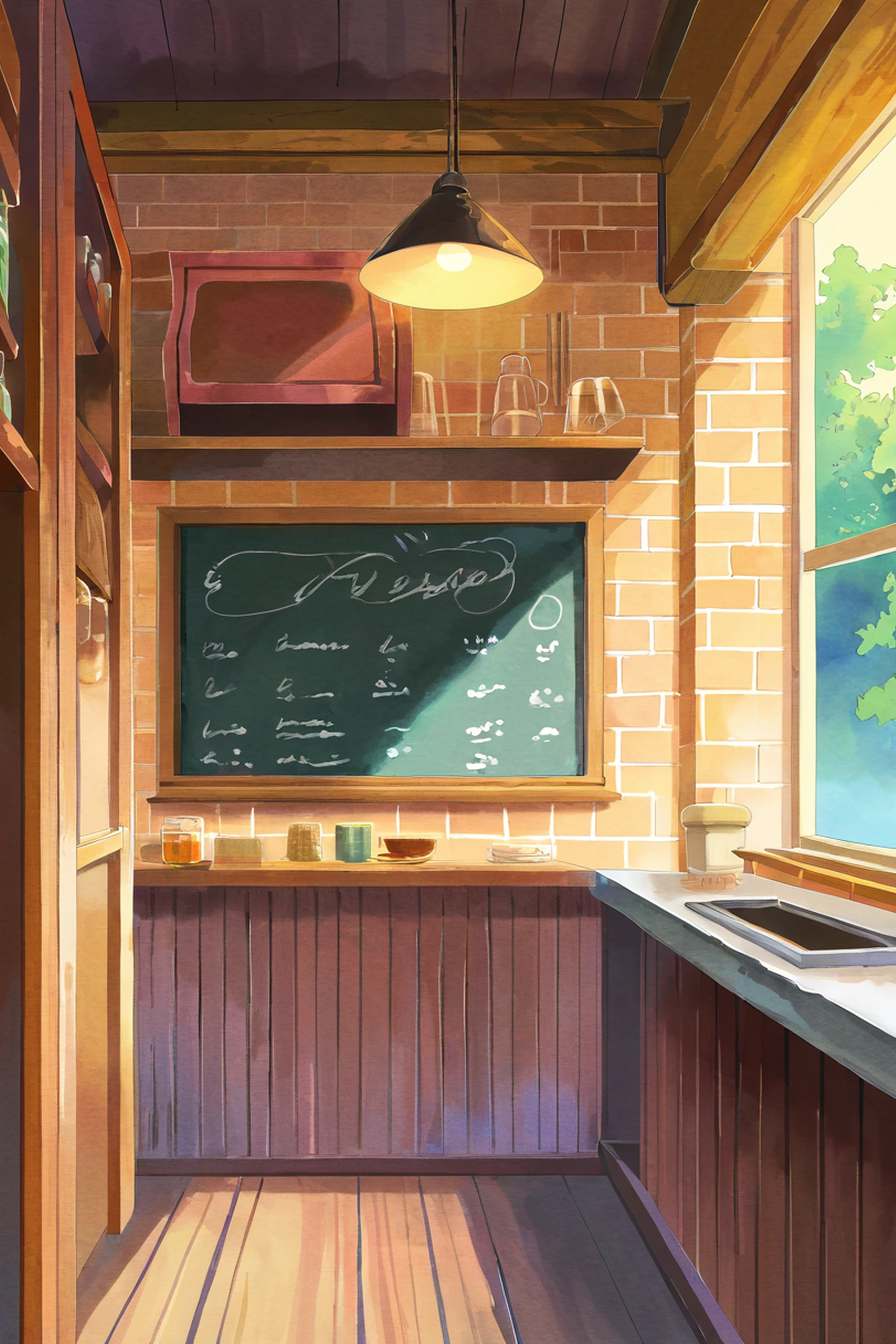 Coffee Shop Morning lofi wallpaper