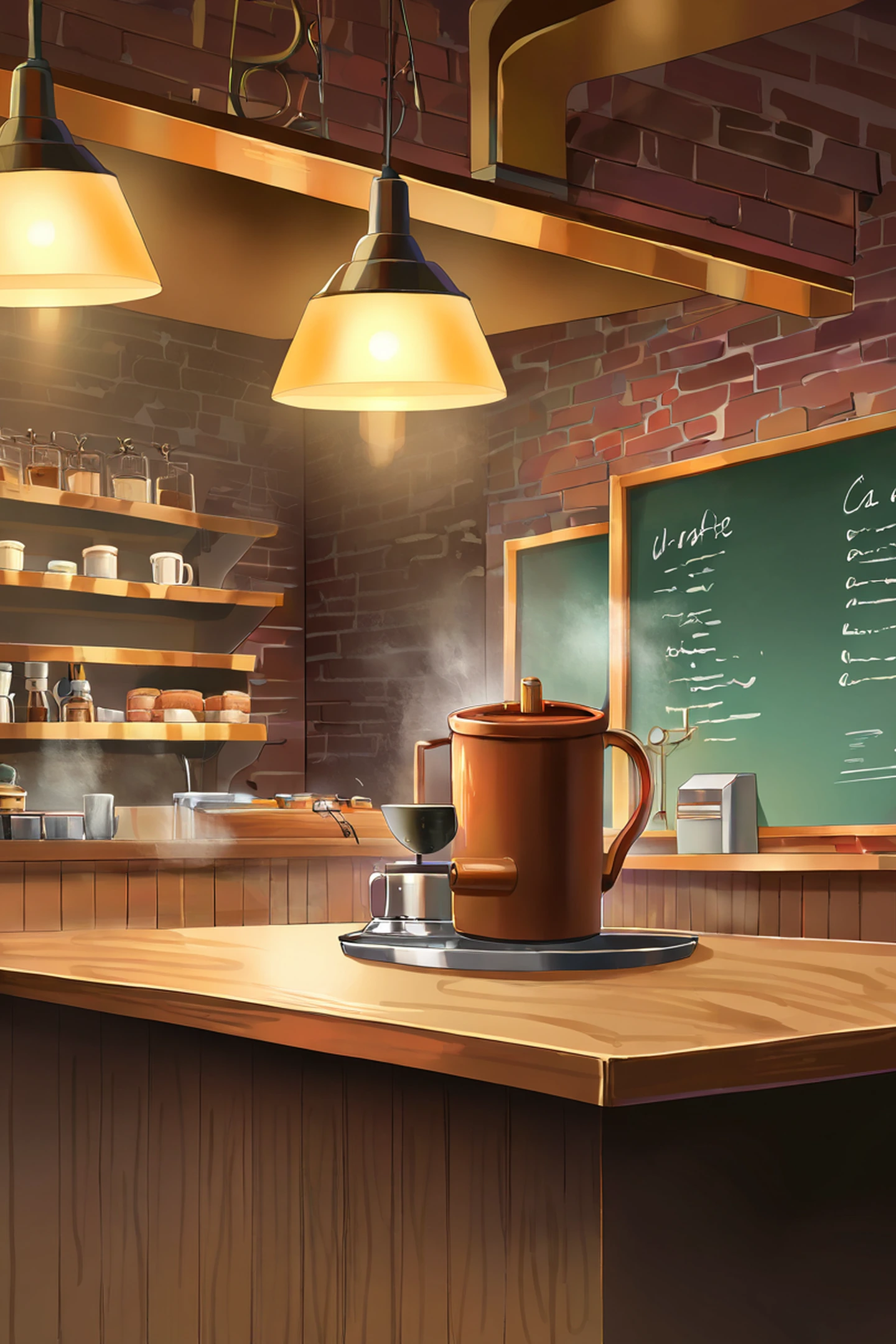 Coffee Shop Morning lofi wallpaper